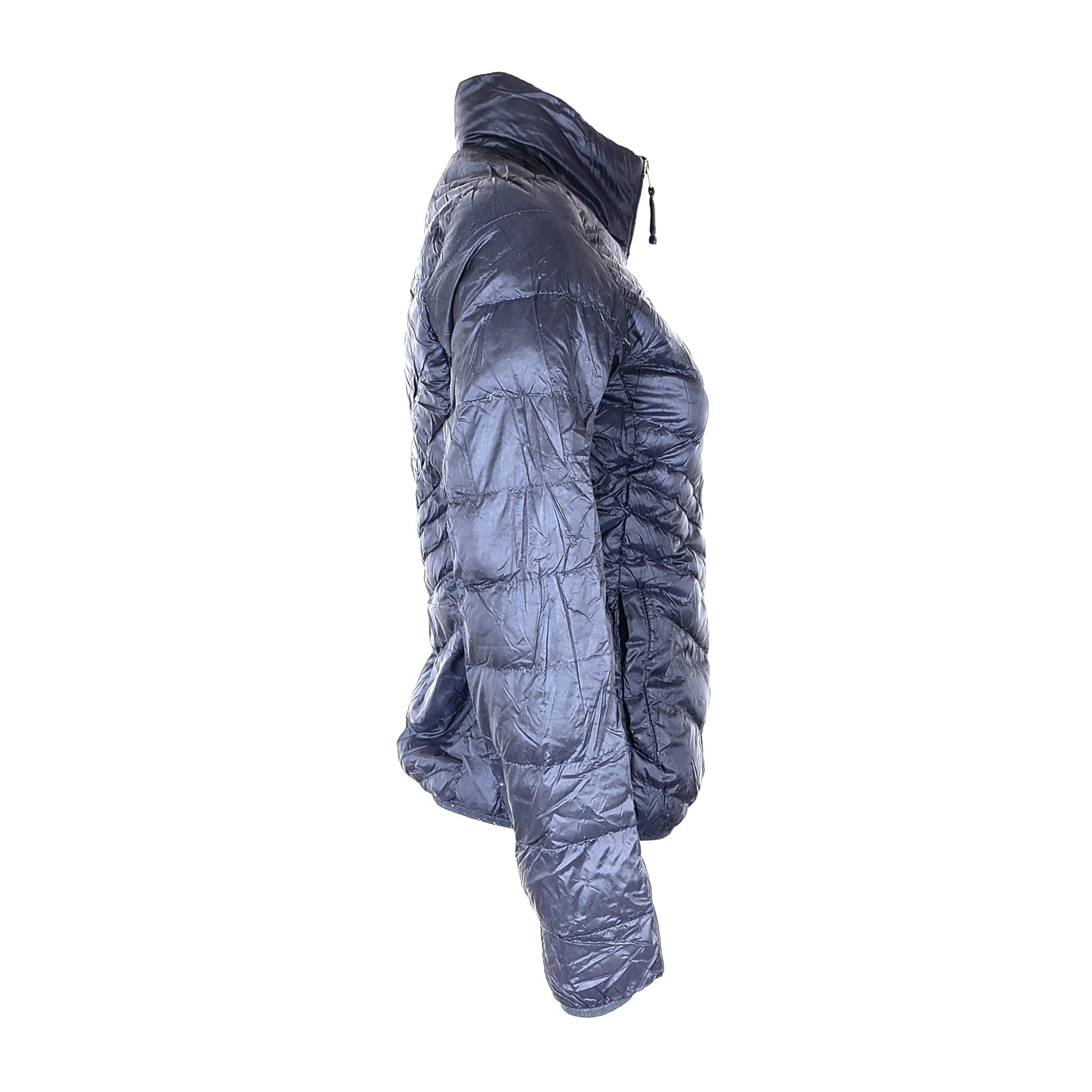 Abercrombie & Fitch Women's Light Puffer Jacket Coat Dark Blue Sz S