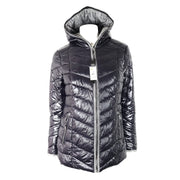 Marie Claire Women's Quilted Puffer Short Jacket Nylon Shell Black S