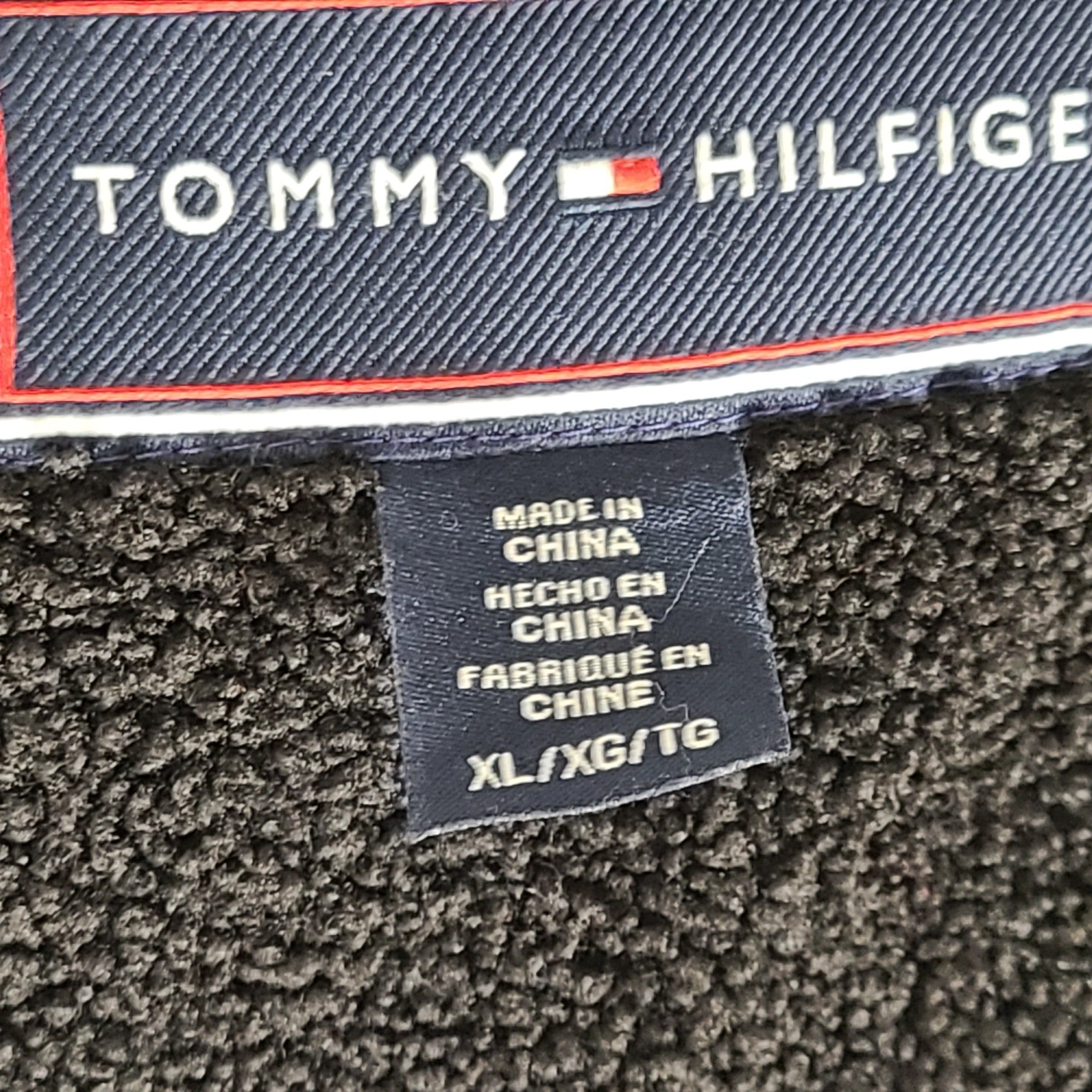 Tommy Hilfiger Women's Faux Leather Biker Jacket Sherpa Lining Black Size Sz XL