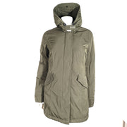 Woolrich Women's Arctic Down Parka in Urban Touch Dark Olive Green Sz M - NO FUR
