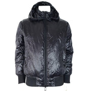 Authentic Emporio Armani Men's R-EA-MIX Puffer Bomber Down Jacket Black Sz 54/XL