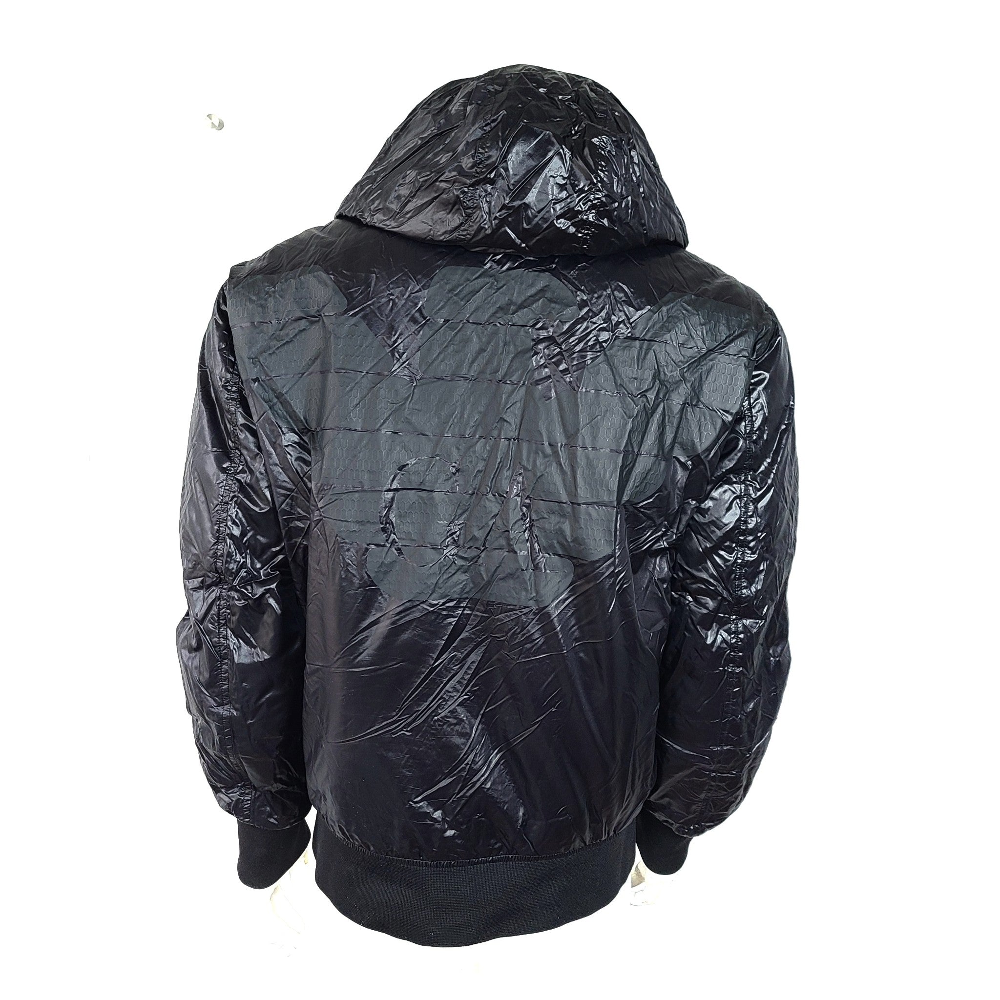 Authentic Emporio Armani Men's R-EA-MIX Puffer Bomber Down Jacket Black Sz 54/XL