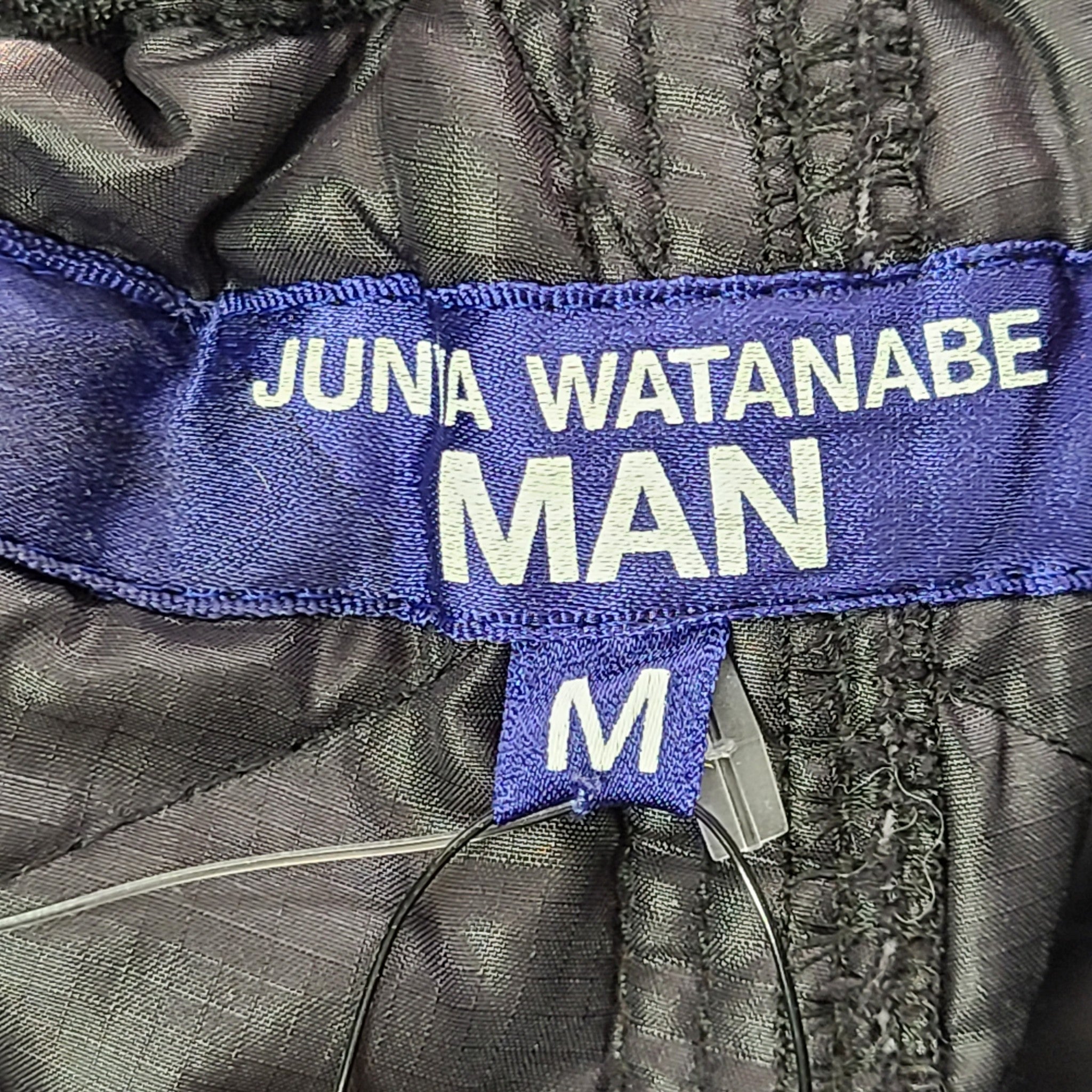 Junya Watanabe Men's Quilted Shorts Bermuda Polyester Ripstop Black Sz M