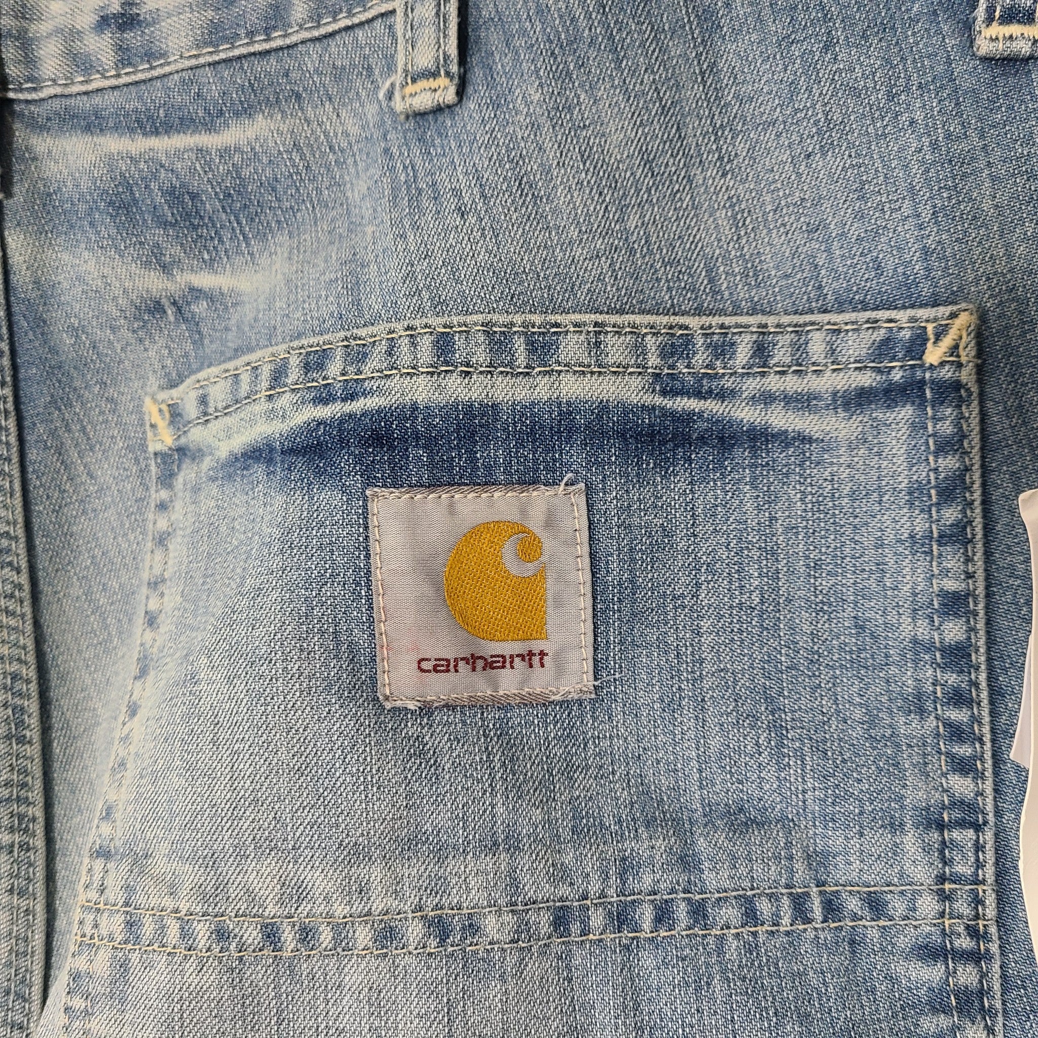 Carhartt Men's Single Knee Pant Denim Relaxed Straight Jeans Blue Sz 31x 34
