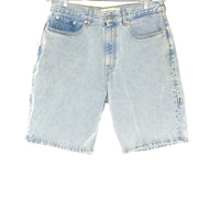 Y/Project Evergreen Unisex Denim Shorts Bermuda Wide Hem High Rise Blue Sz 31