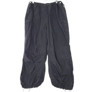 Misbhv Parachute Trousers Pants Drawstring Waistband and Cuffs Loose Fit Black L