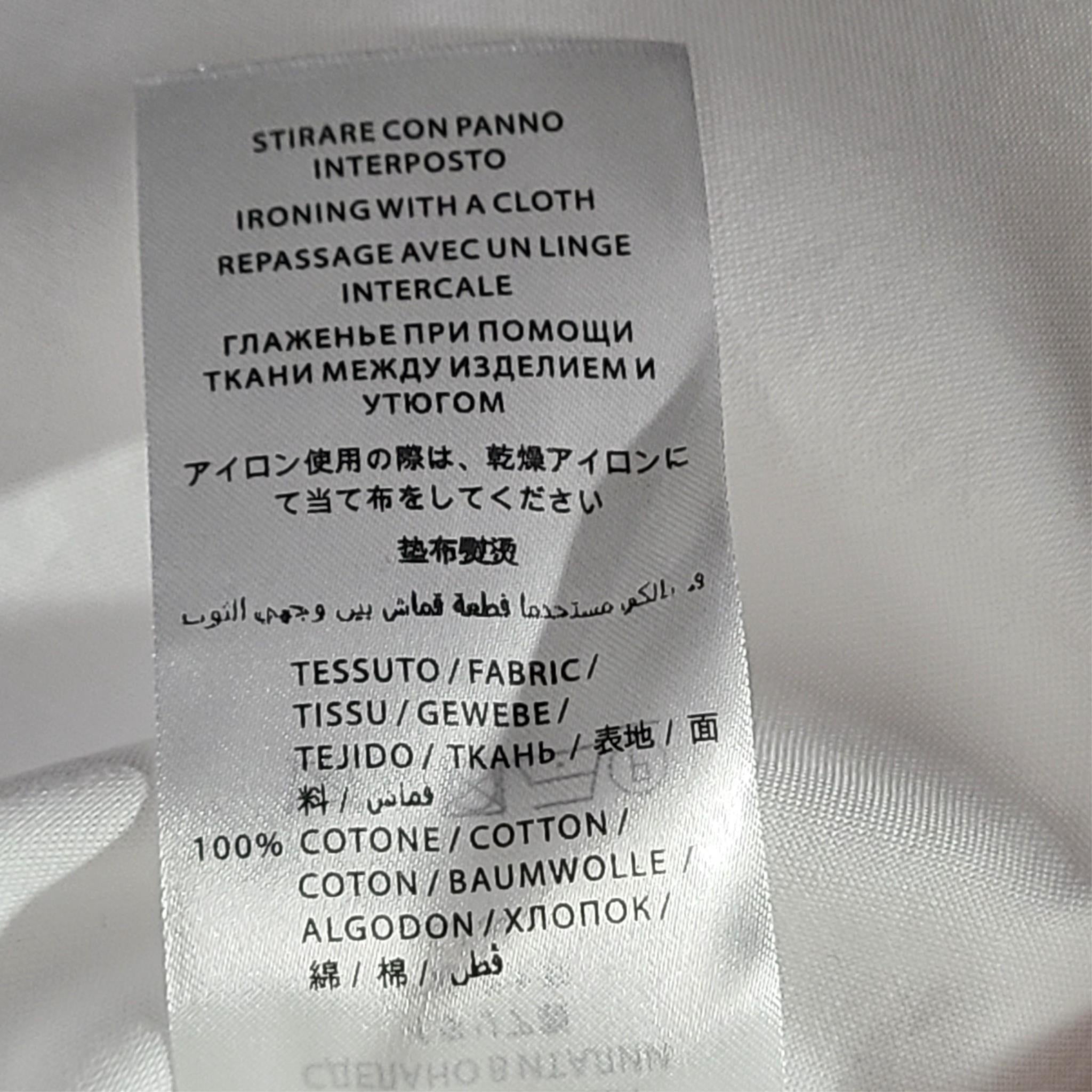 GUCCI Blind For Love Oxford Dress Shirt Embroidered Collar White US16.5 | IT42