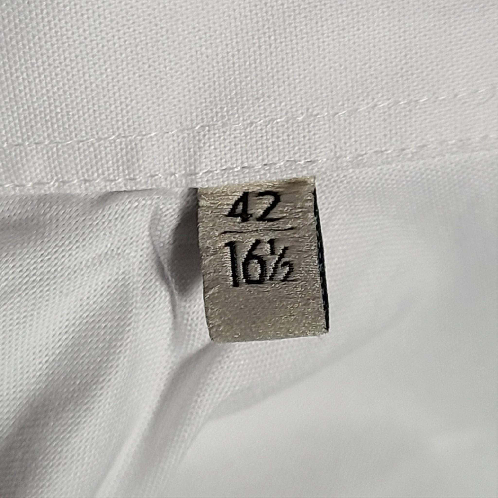 GUCCI Blind For Love Oxford Dress Shirt Embroidered Collar White US16.5 | IT42