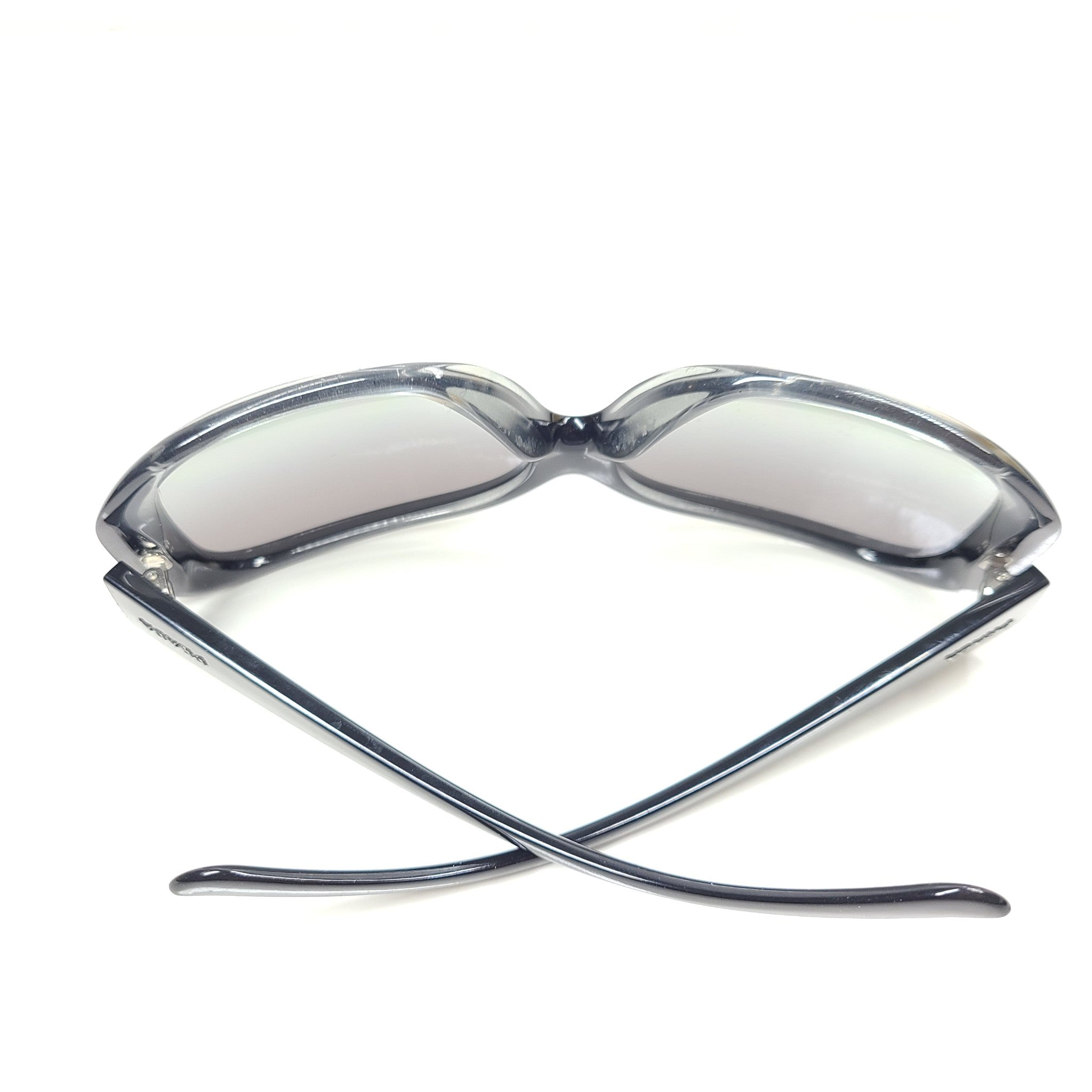 Prada Avorio SPR 25N Sunglasses 61-13 135 Black/Gray Gradient Gray Lens