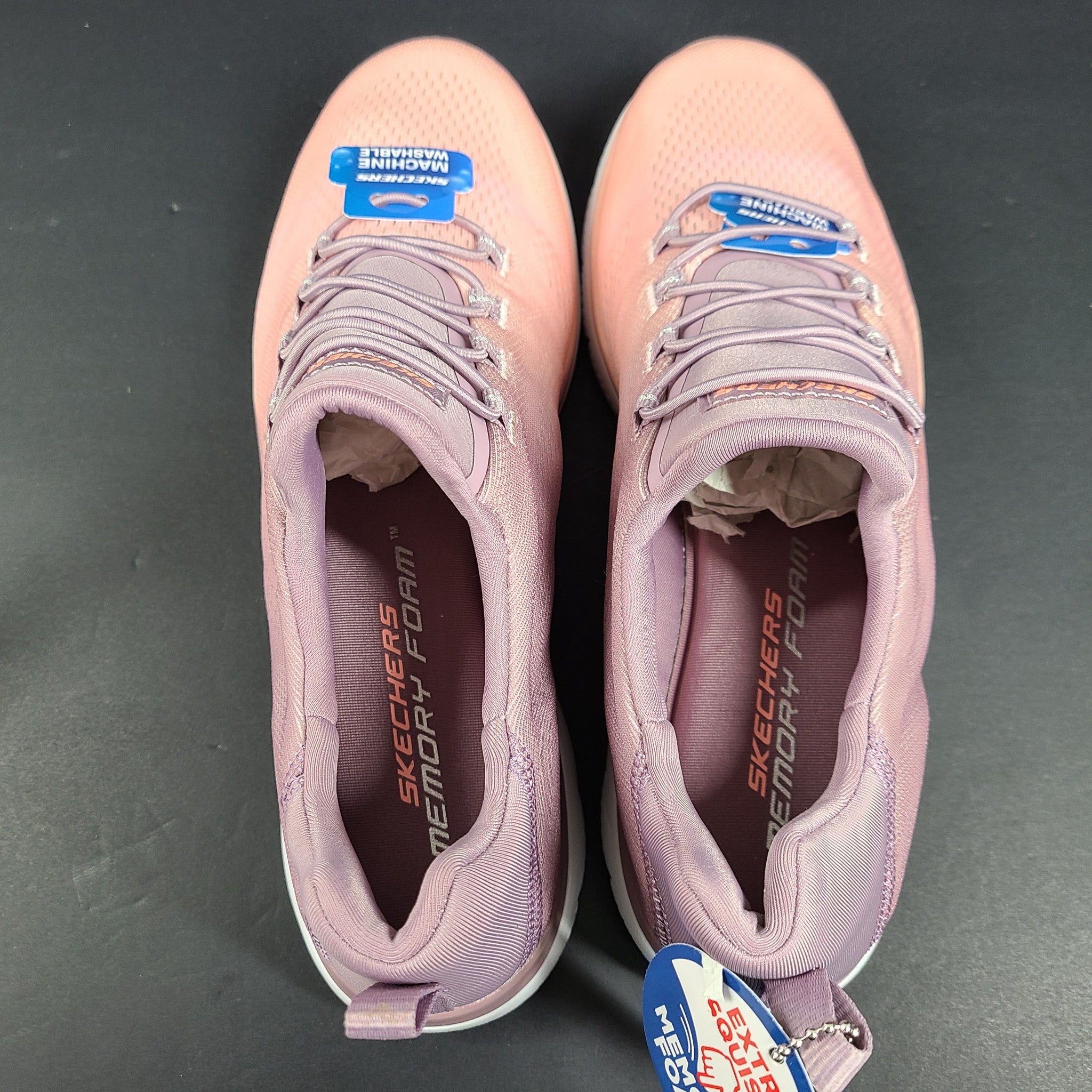 Skechers Summits Sneakers Memory Foam Bright Charmer Ombre Pink Purple Sz 8.5