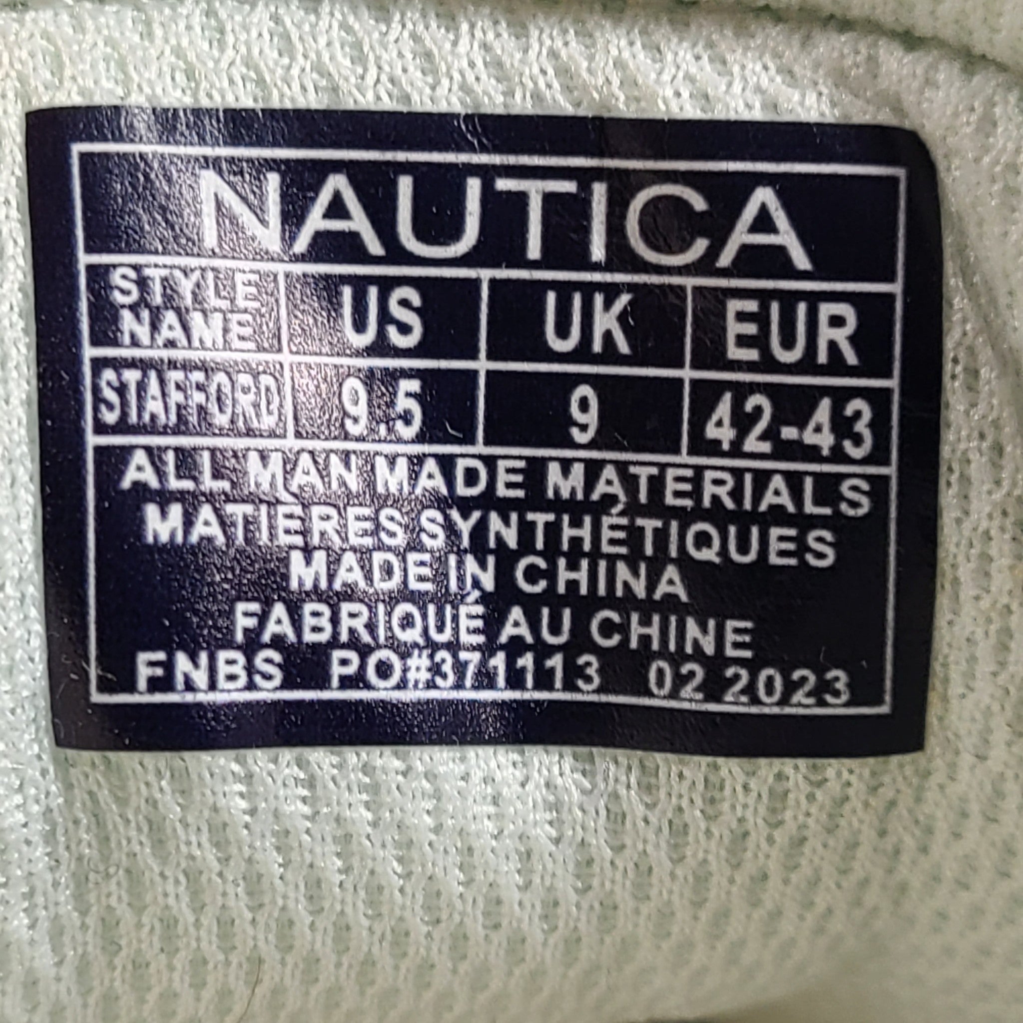 Nautica Men's Stafford Sneakers Low Top Retro Comfort Cushioned White Sz 9.5