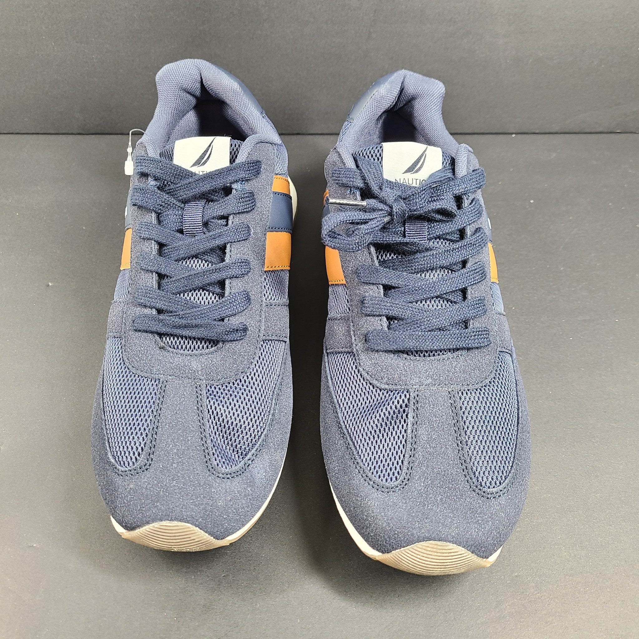 Nautica Men's Kelvin Sneakers Low Top Retro Comfort Cushioned Navy Sz 9.5