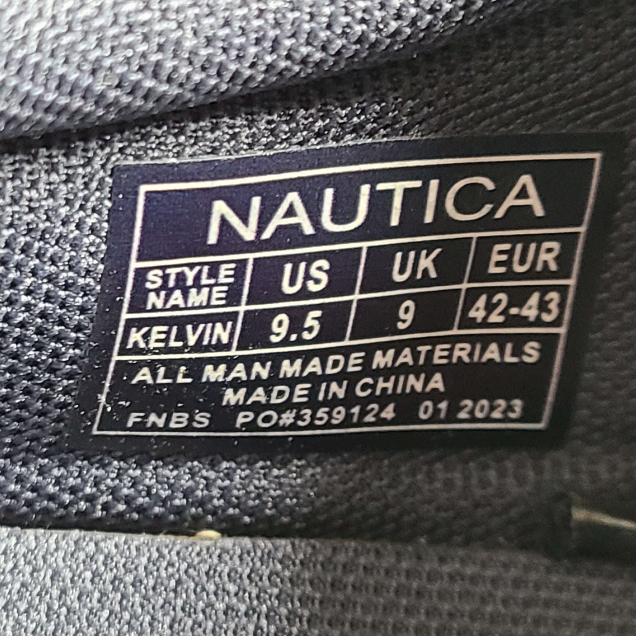 Nautica Men's Kelvin Sneakers Low Top Retro Comfort Cushioned Navy Sz 9.5