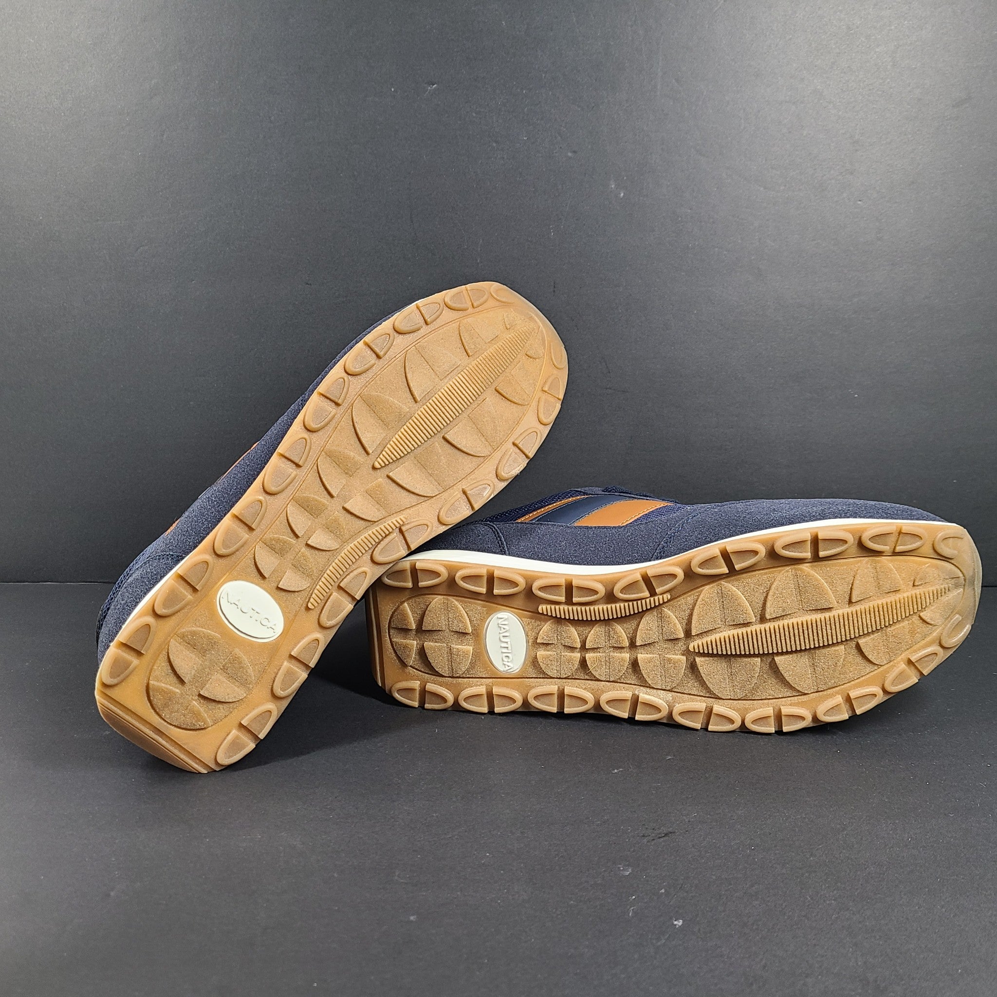 Nautica Men's Kelvin Sneakers Low Top Retro Comfort Cushioned Navy Sz 9.5