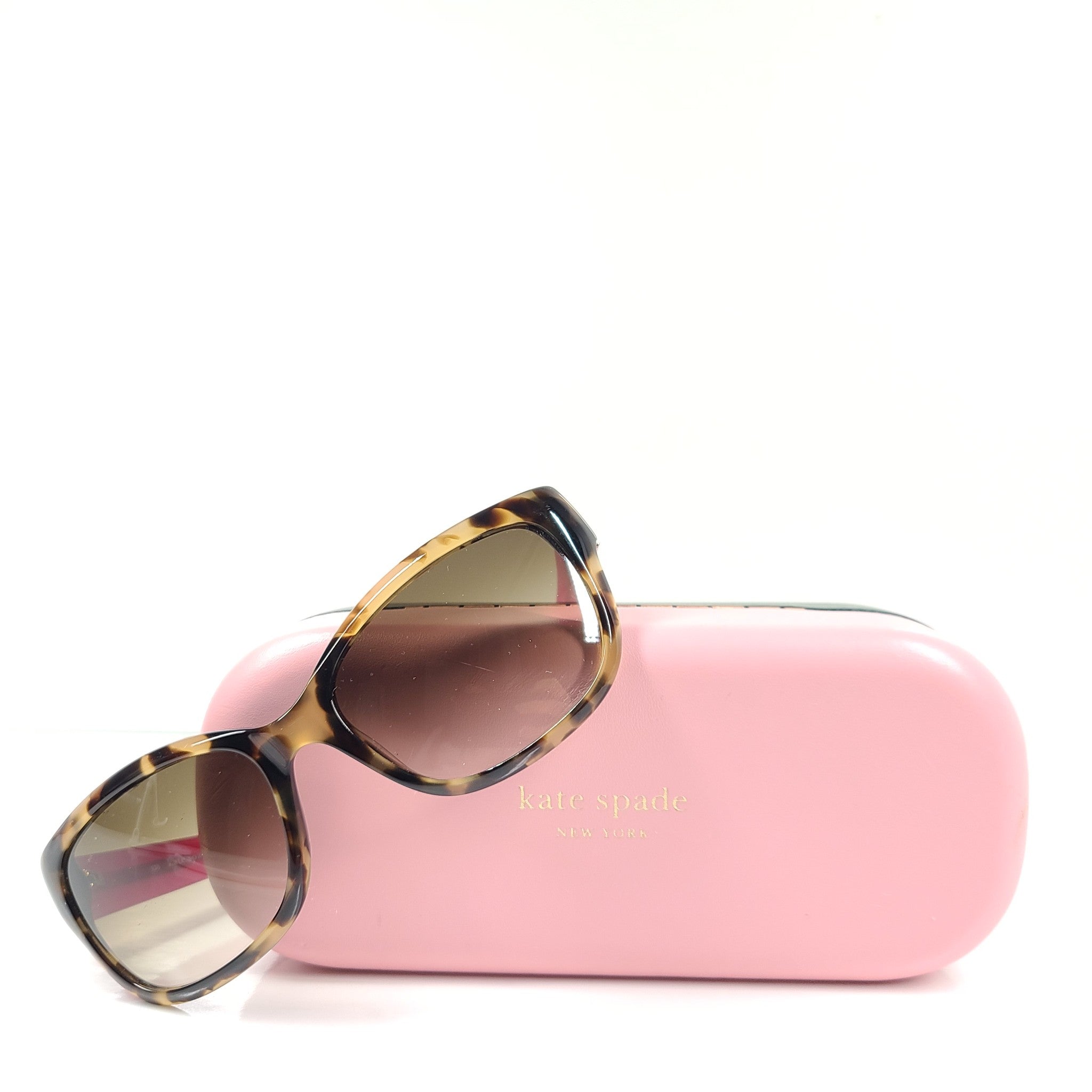 Kate Spade Johanna/S Pillow Sunglasses Camel Tortoise Lens Brown Gradient
