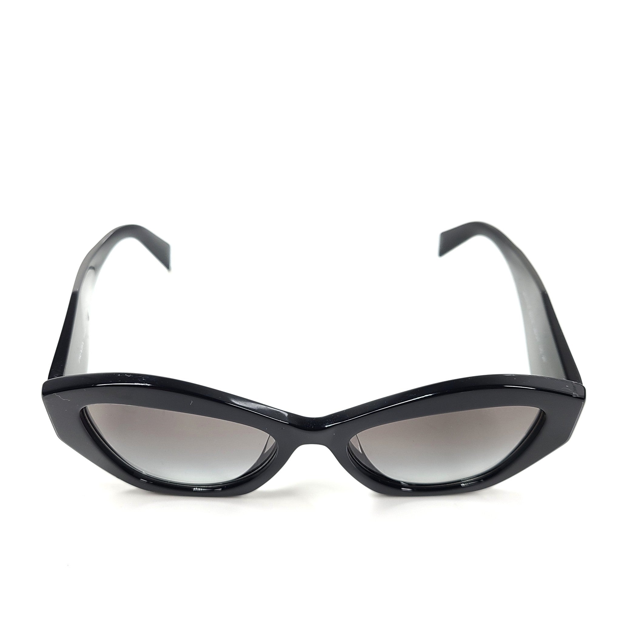 Prada PR 07YSF Sunglasses 55-18 145 Black Gradient Gray Lens