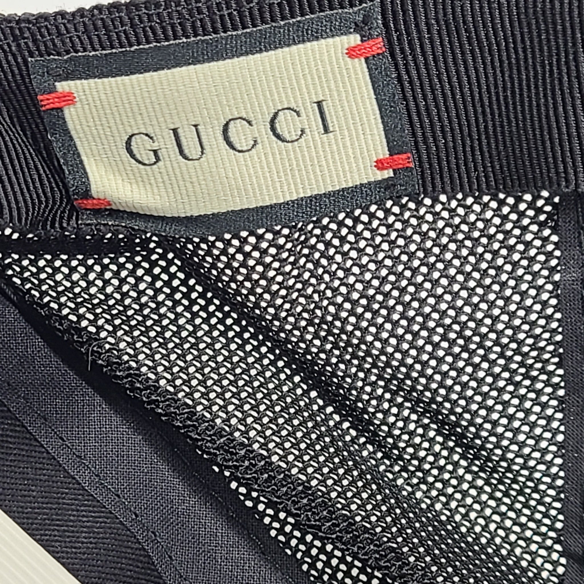 Gucci Psychedelic GG Rainbow Monogram Baseball Hat 601253 Black Multicolor Sz L