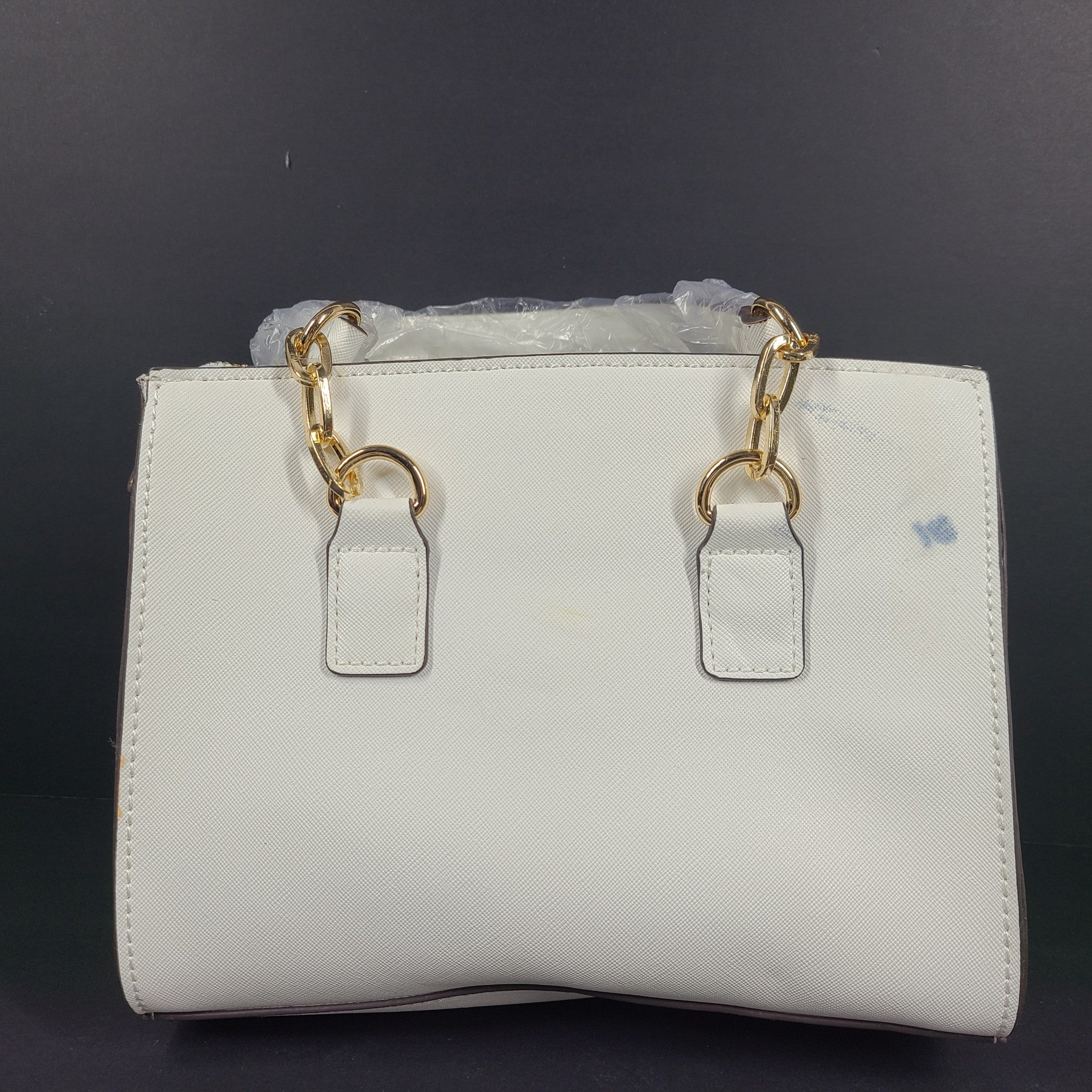 Aldo Women's Pitari Tote Bag Crossbody Strap Butterfly Embellishment White READ