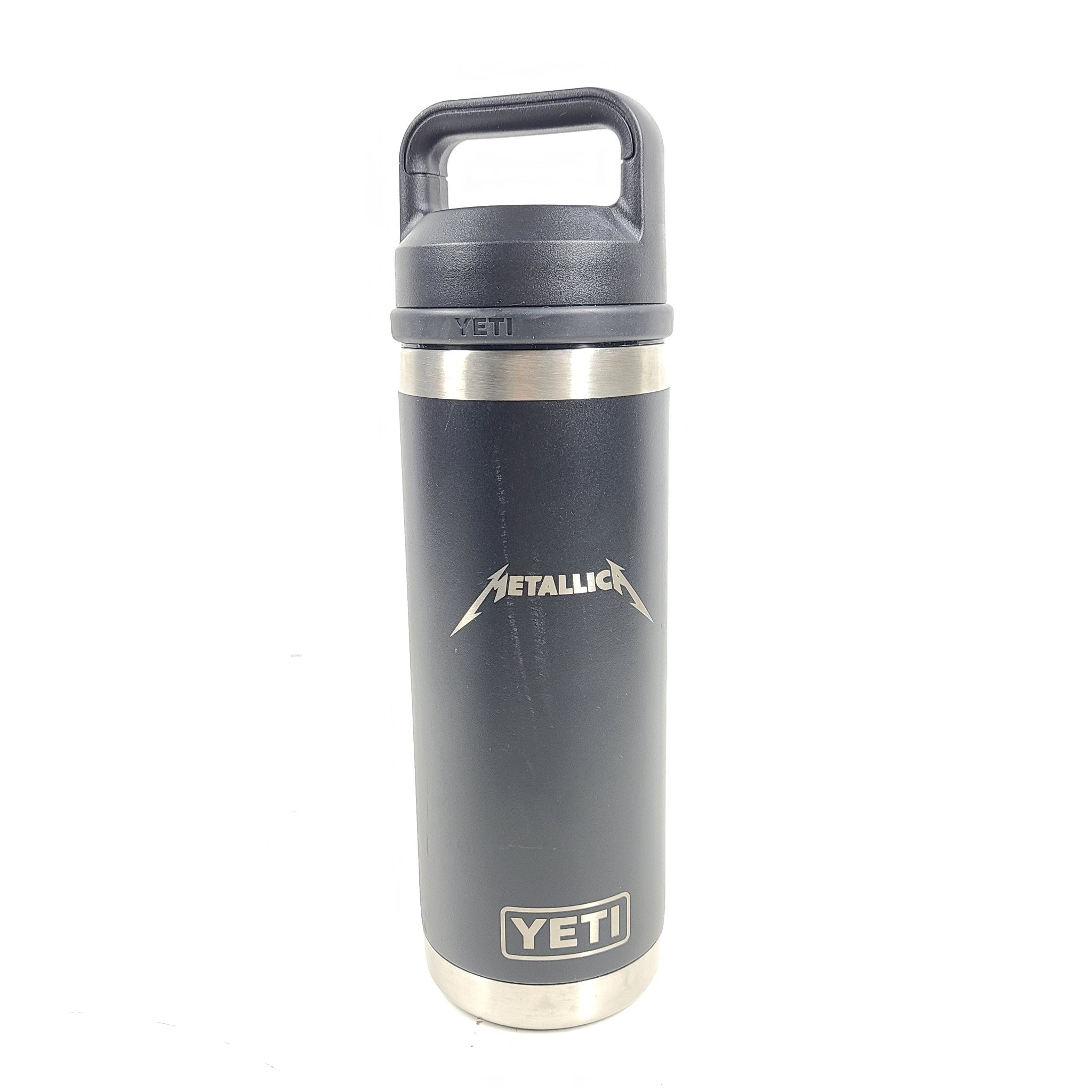 Metallica World Tour 72 Seasons Yeti Rambler Bottle Chug Cap Insulated Cup 18 oz