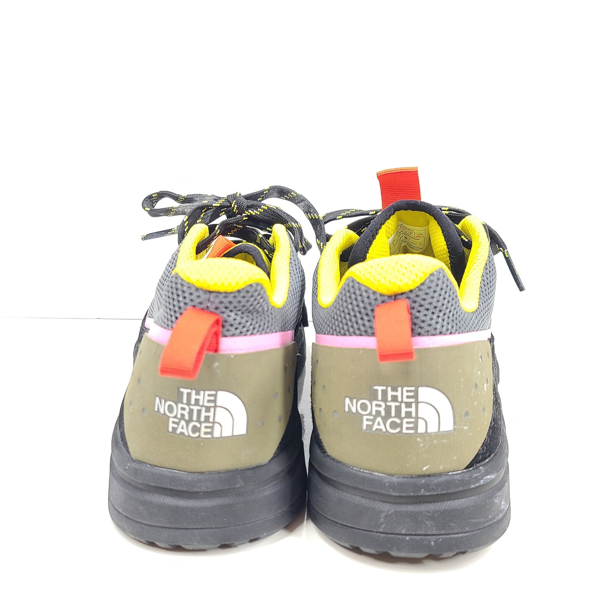 The North Face TNF Men's Larimer Lace Approach Shoe Black/Pink/Yellow Sz 8