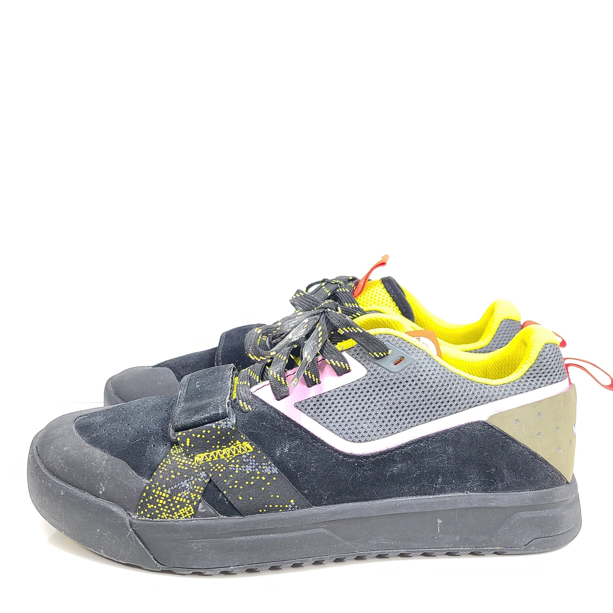 The North Face TNF Men's Larimer Lace Approach Shoe Black/Pink/Yellow Sz 8
