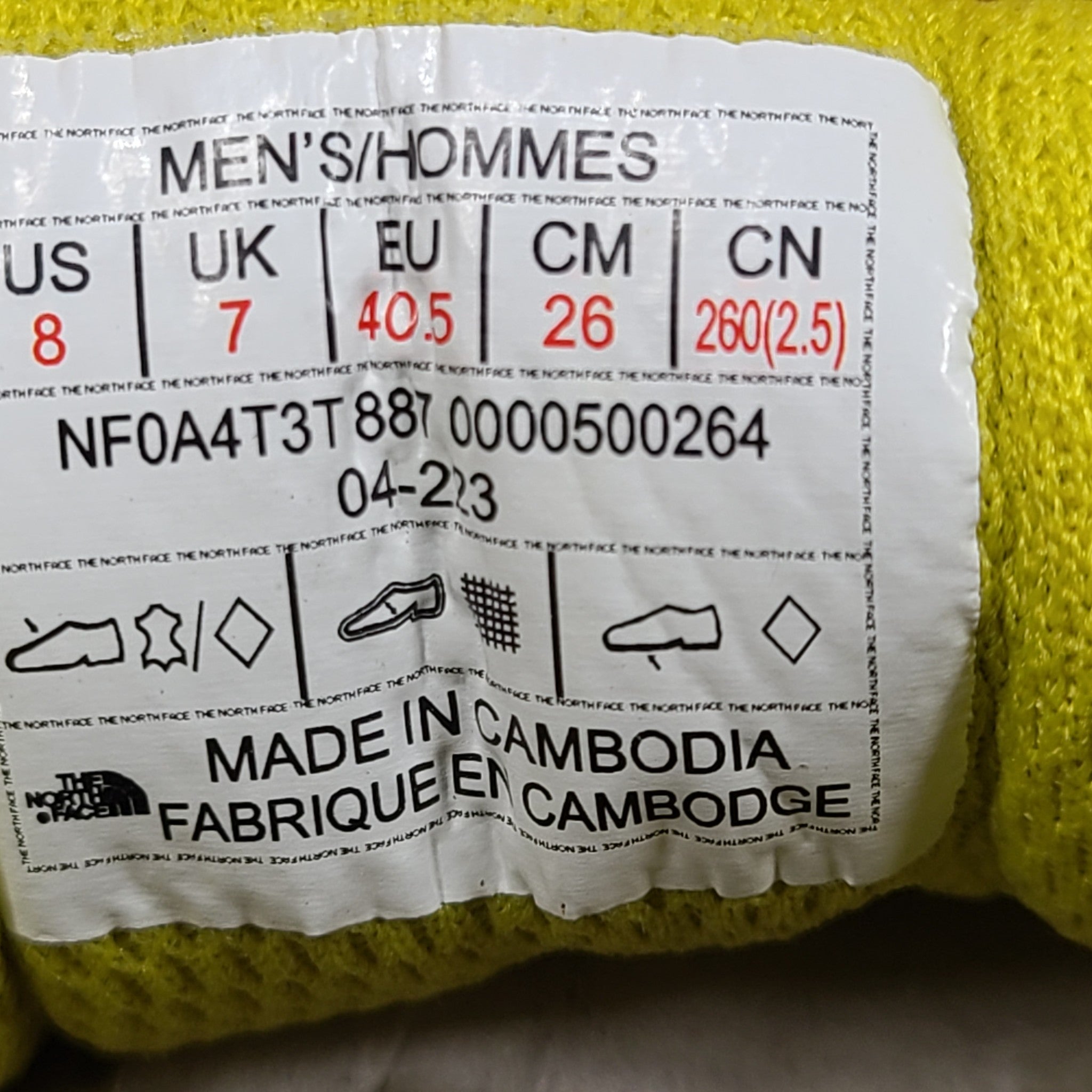 The North Face TNF Men's Larimer Lace Approach Shoe Black/Pink/Yellow Sz 8