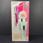 Clinique 6 Pc Vacation Glow Essentials Set Mascara/Cream/Lip Gloss/ Highlighter