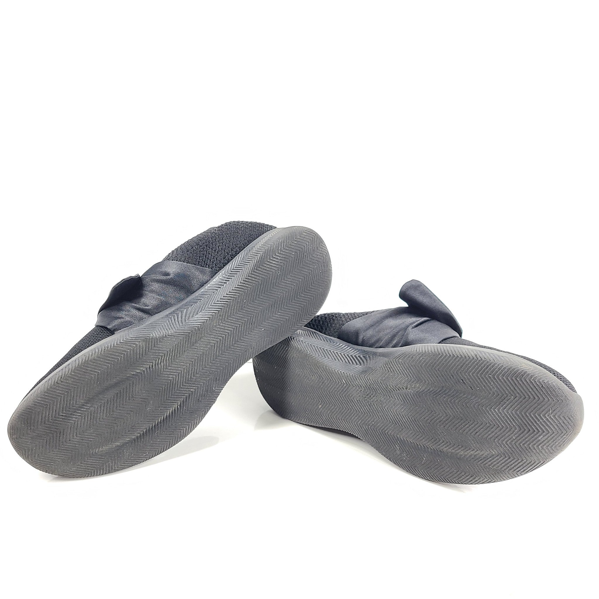 Skechers Women's Bow Beauty Flex Slip On Sneakers Lightweight Black Sz 7