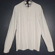 Lululemon Men's Surge Warm 1/2 Zip Pullover Heathered Sea Salt Sz XL