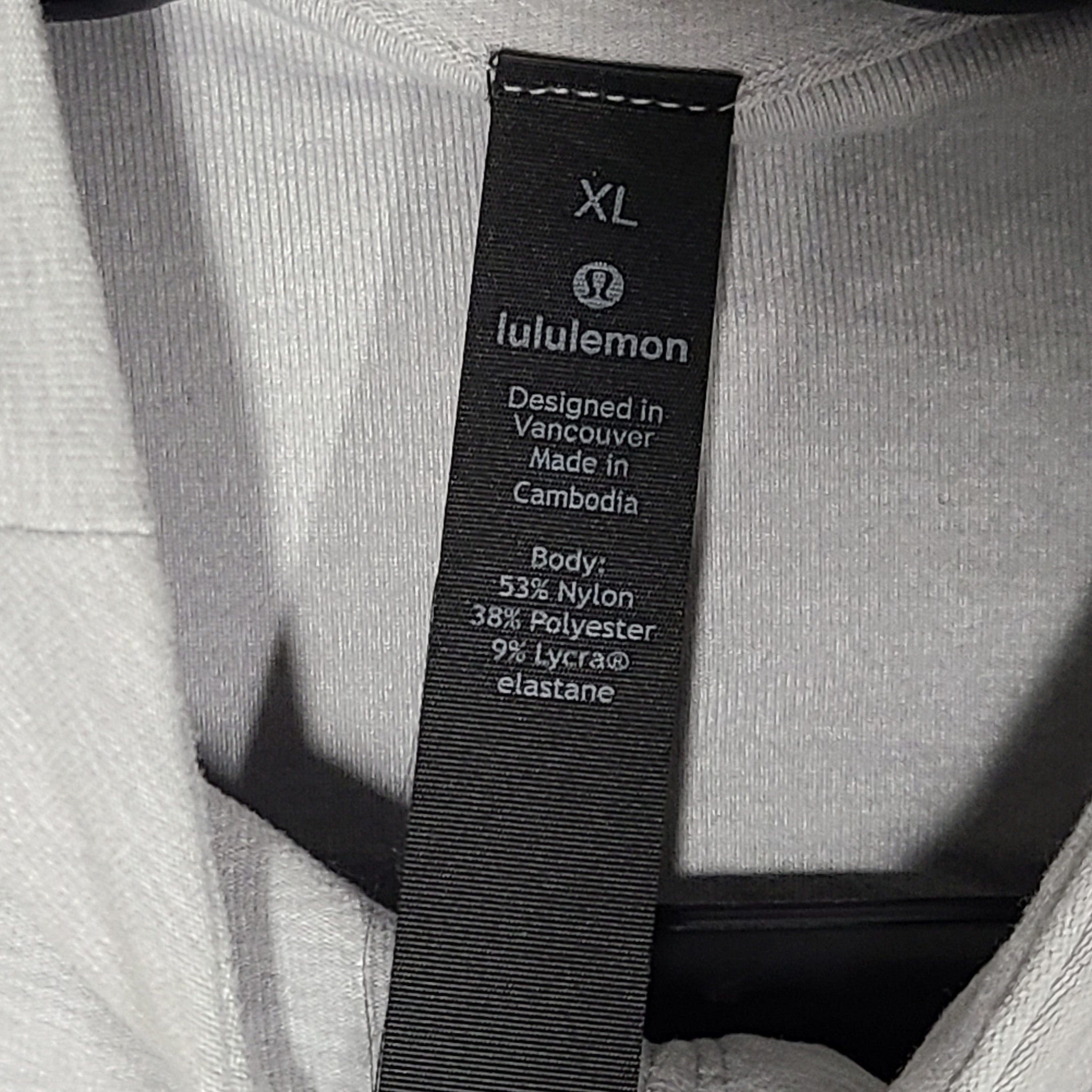 Lululemon Men's Surge Warm 1/2 Zip Pullover Heathered Sea Salt Sz XL
