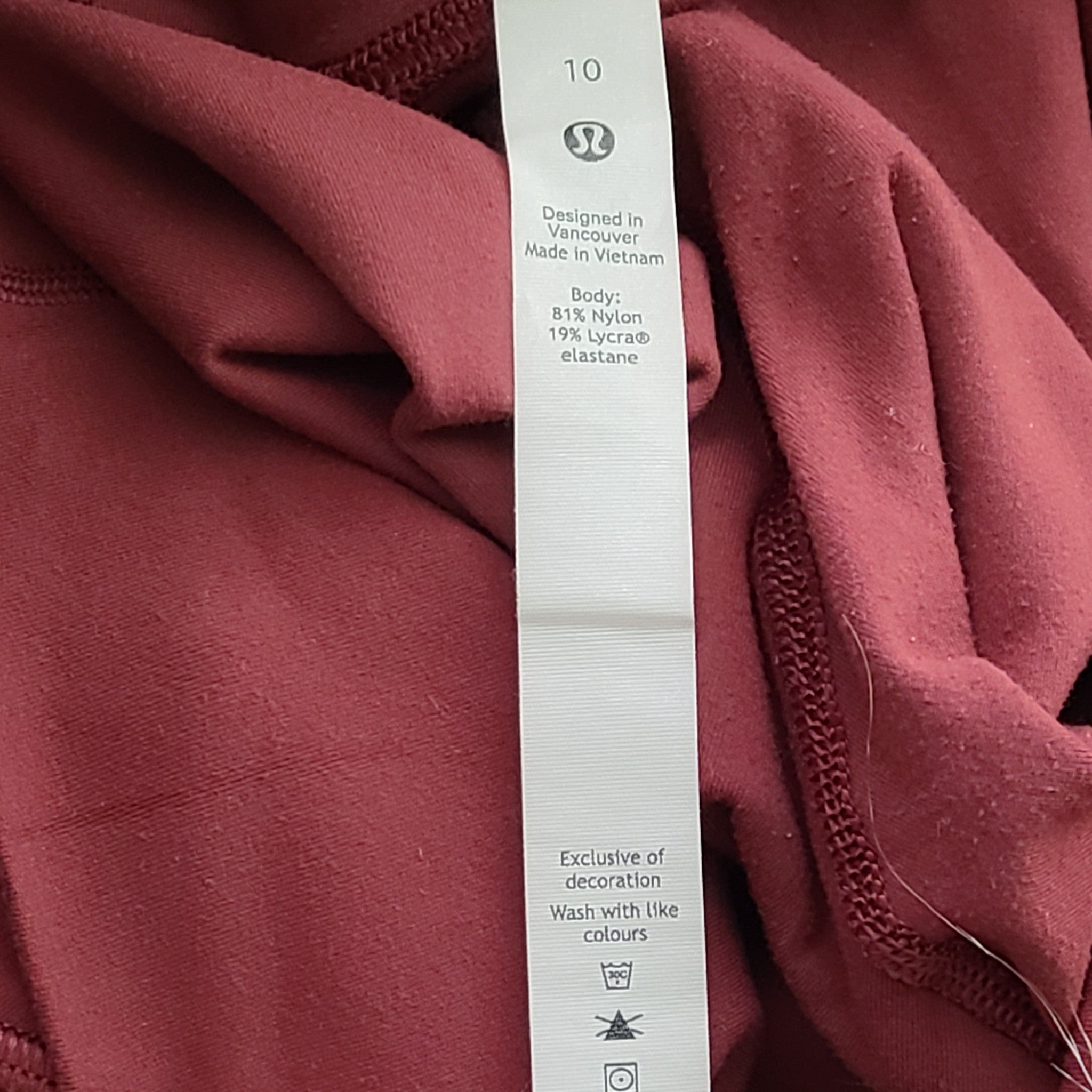 Lululemon Align High-Rise Pant with Pockets 25" Leggings Mulled Wine Sz 10