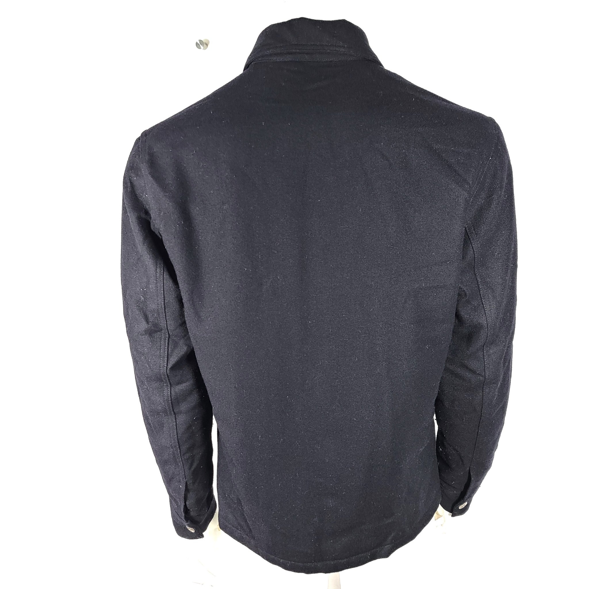 Sandro Paris Men’s Zip-Up Jacket Lined Biker Black Size M