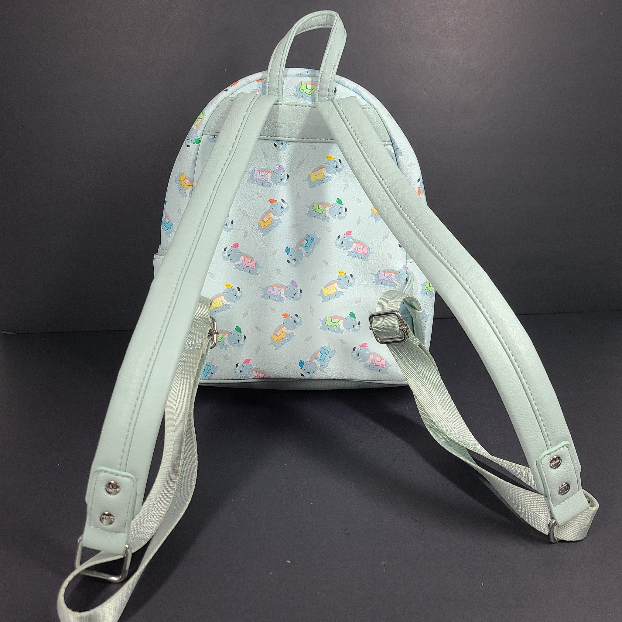 Disney Parks Loungefly Dumbo The Flying Elephant Mini Backpack Faux Leather