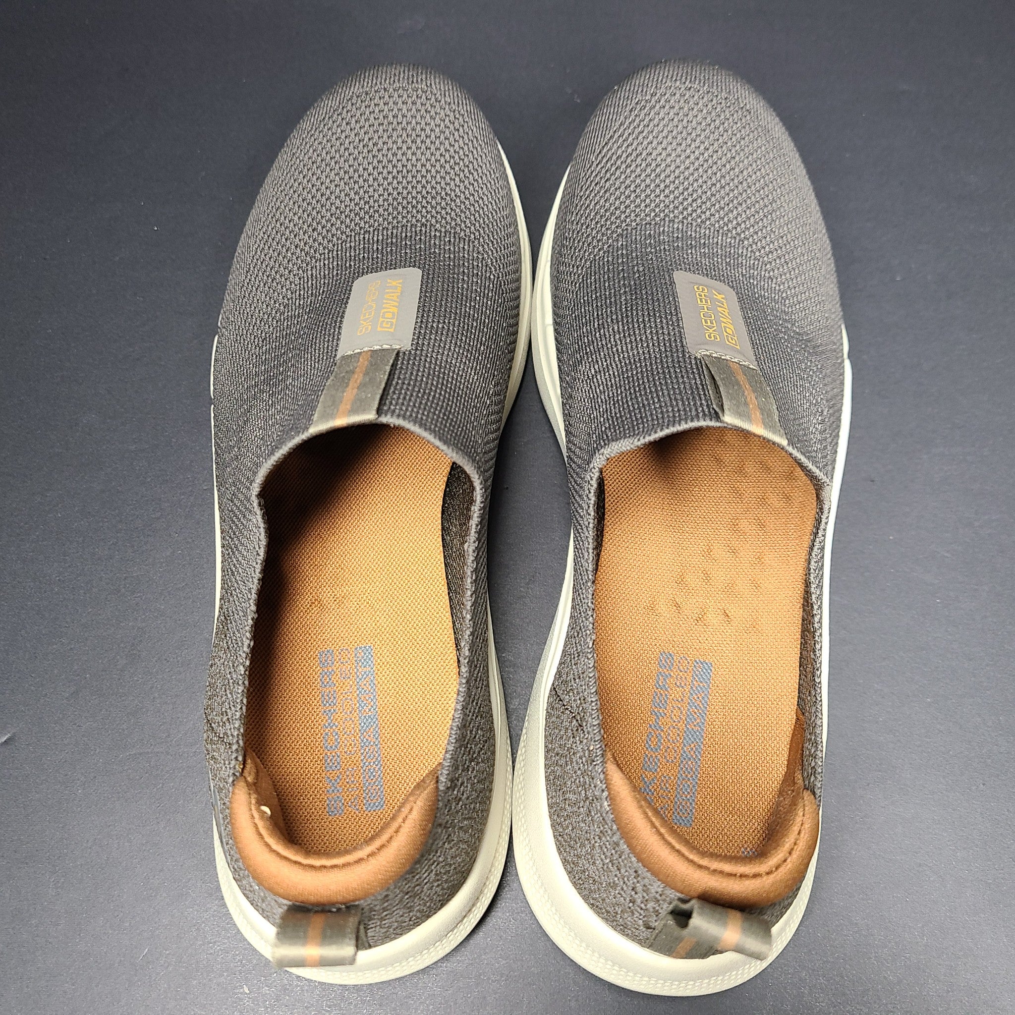 Skechers Men's Go Walk 6 Sneakers Walking Shoes Pull On Brown 216202 US Sz 8