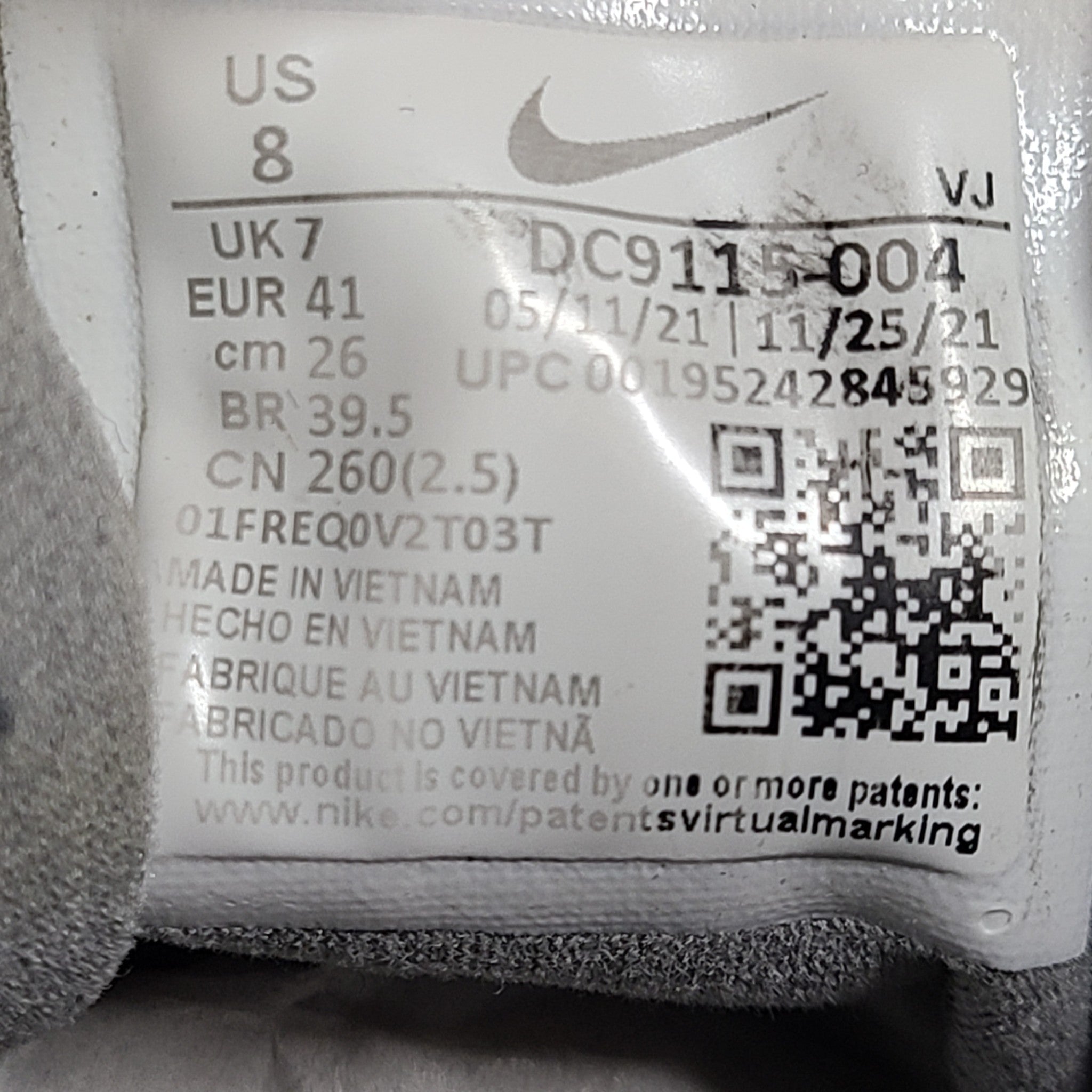 Nike Air Zoom SuperRep3 Sneakers DC9115-004 Coal Gray Sz 8M