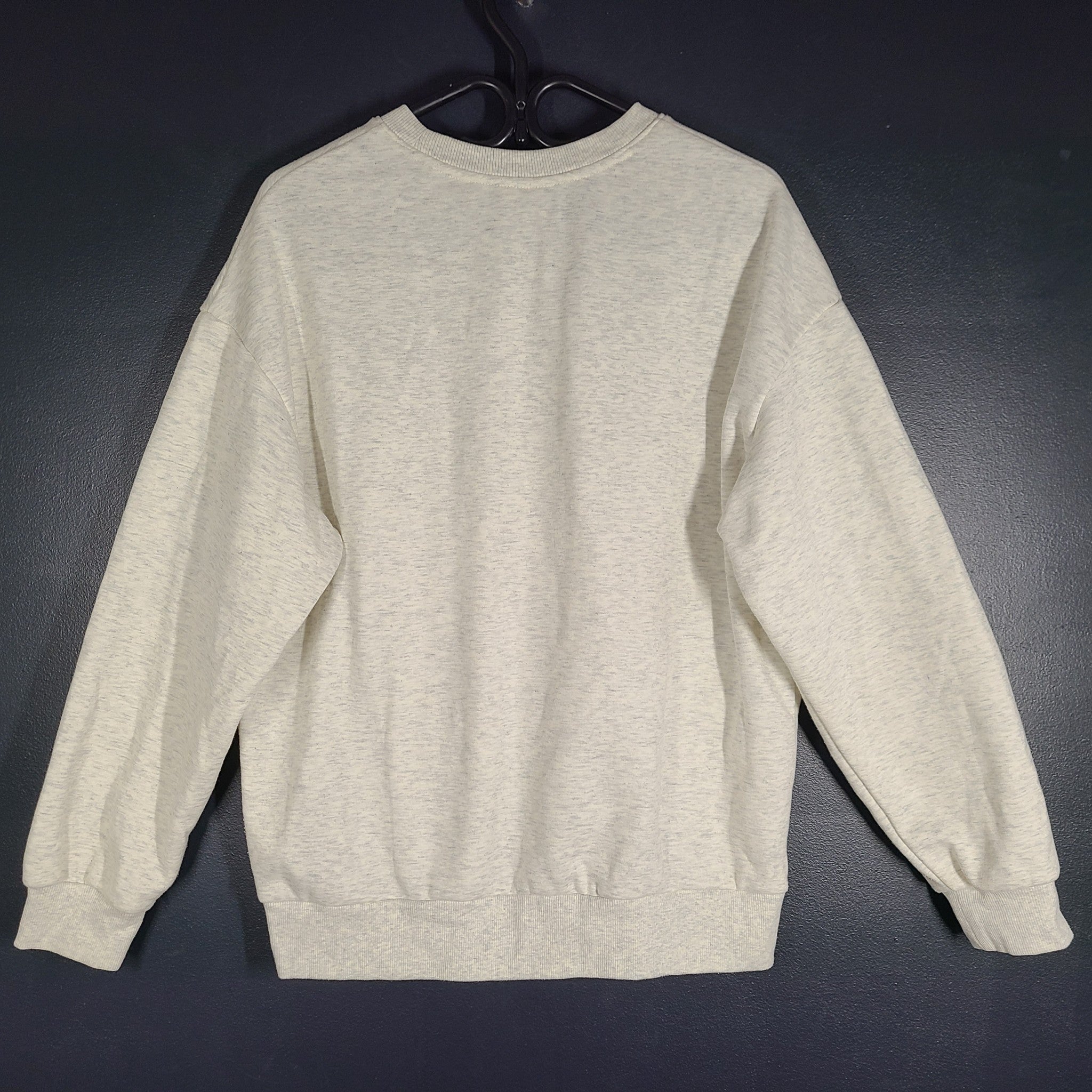 Koshort x Polham Cat Unisex Sweatshirt Korea K-pop White Heather Size M