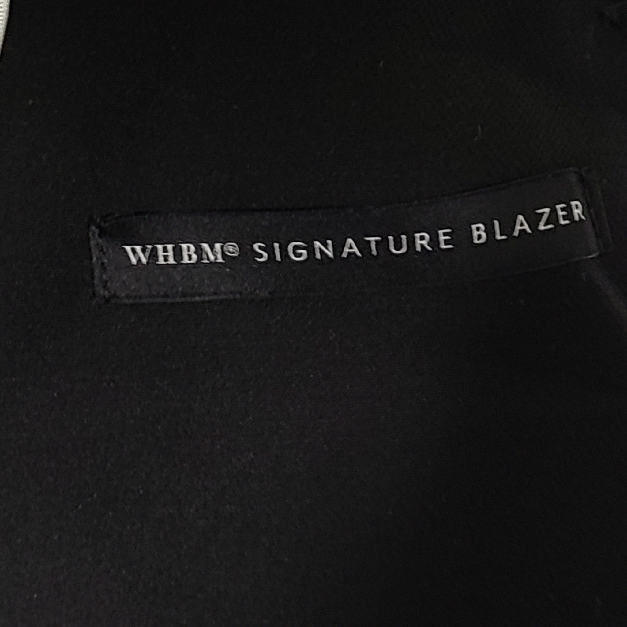 WHBM Women's Signature Blazer Two-Button Stretch Career Lined Classy Black Sz 6