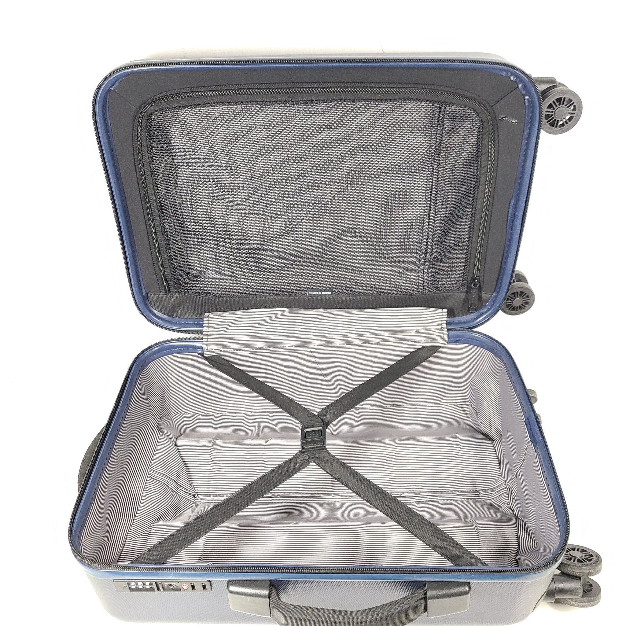 Herschel Trade 23" Carry On Hardshell Spinner Luggage TSA Lock Navy Blue