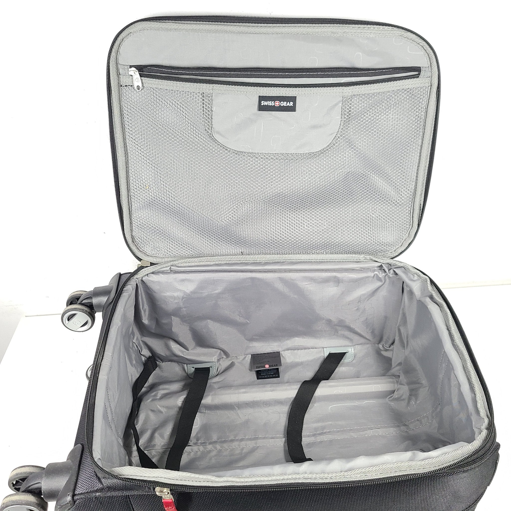 Swissgear 23" Expandable Carry-On Spinner Luggage Softshell Lightweight Black