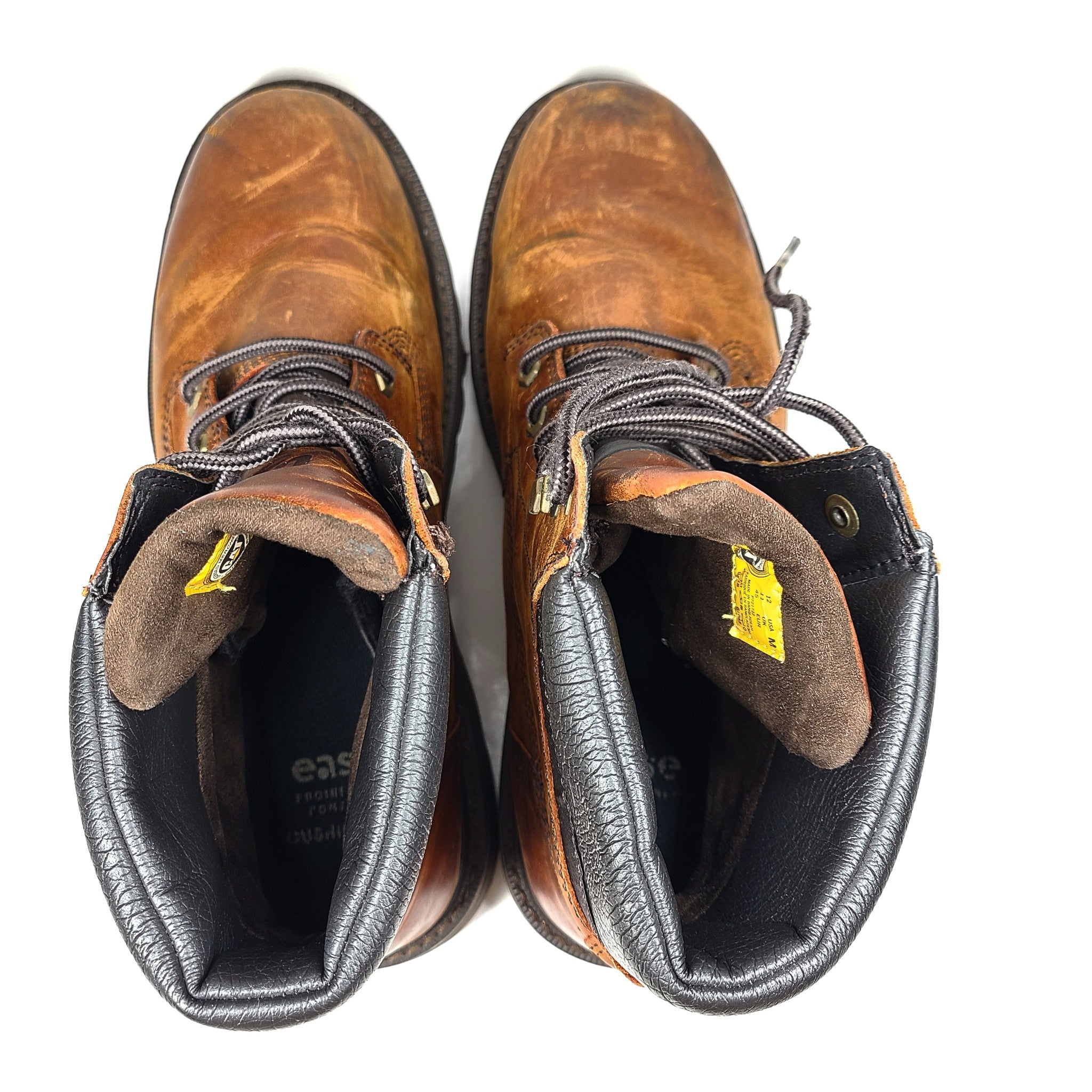 Caterpillar CAT Men's Deplete Work Boots 6in Leather Waterproof Brown 721722 12