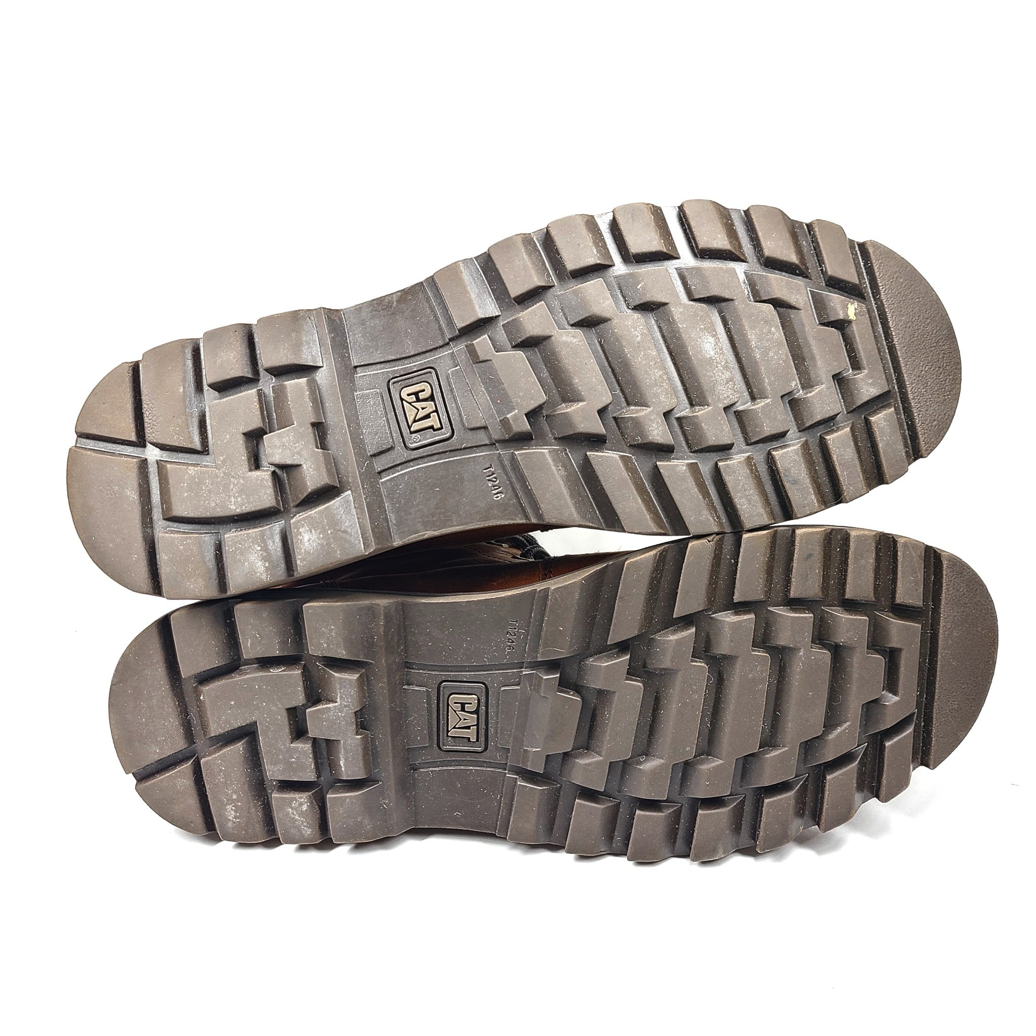 Caterpillar CAT Men's Deplete Work Boots 6in Leather Waterproof Brown 721722 12