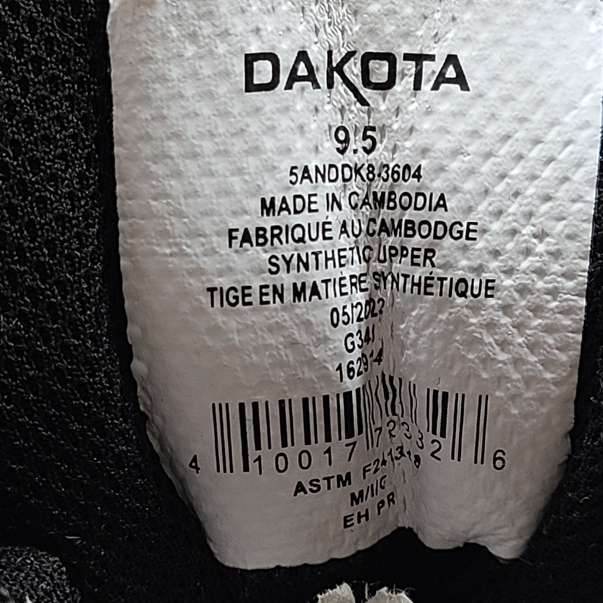 Dakota WorkPro Men's 3604 Steel Toe Athletic Safety Shoes Sneakers Sz 9.5
