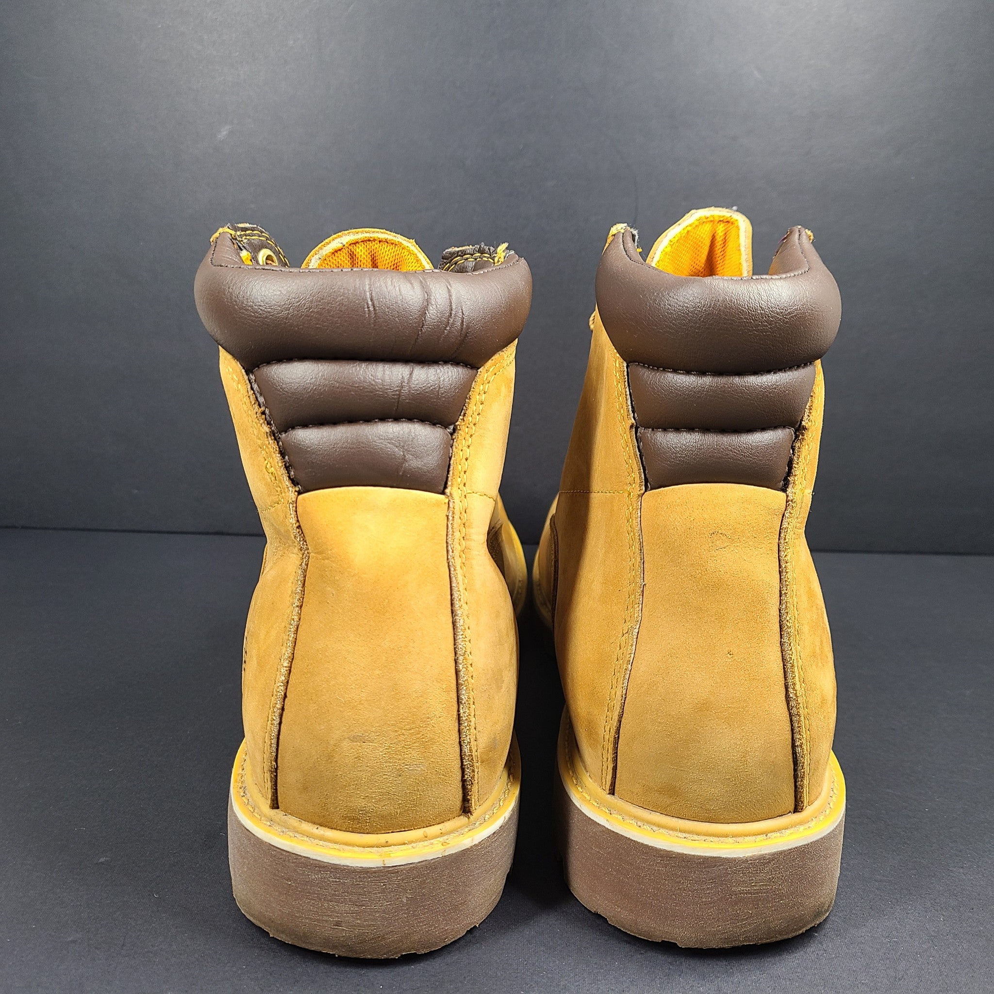 Timberland Men's Alburn 6" Leather Waterproof Lace Up Boots Leather Wheat Sz 9.5