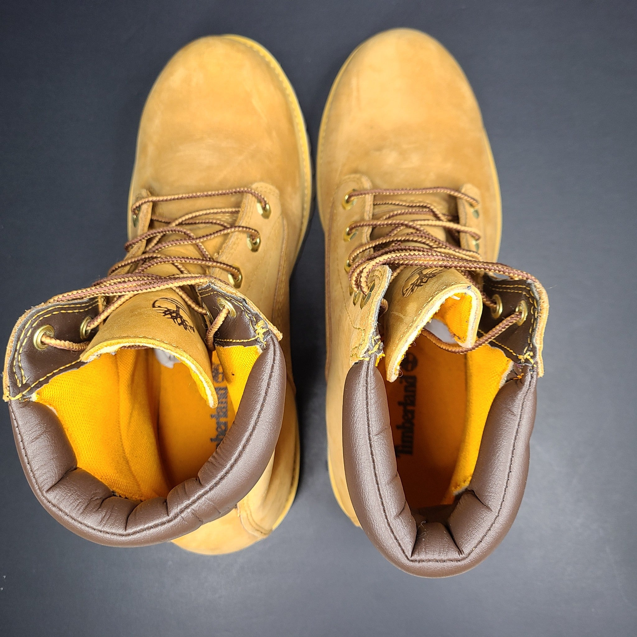 Timberland Men's Alburn 6" Leather Waterproof Lace Up Boots Leather Wheat Sz 9.5