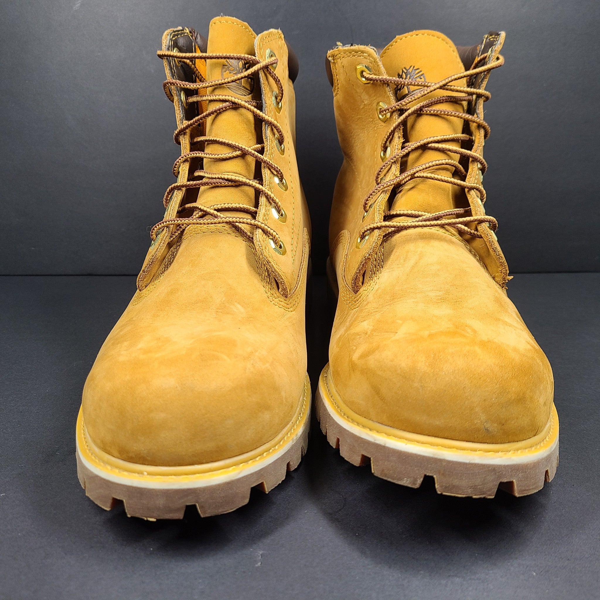 Timberland Men's Alburn 6" Leather Waterproof Lace Up Boots Leather Wheat Sz 9.5