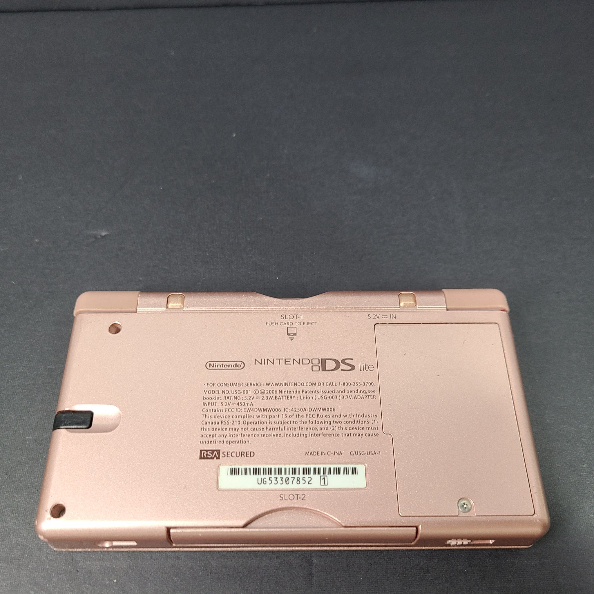 Nintendo DS lite Pink Handheld Gaming System Console + BONUS GAMES