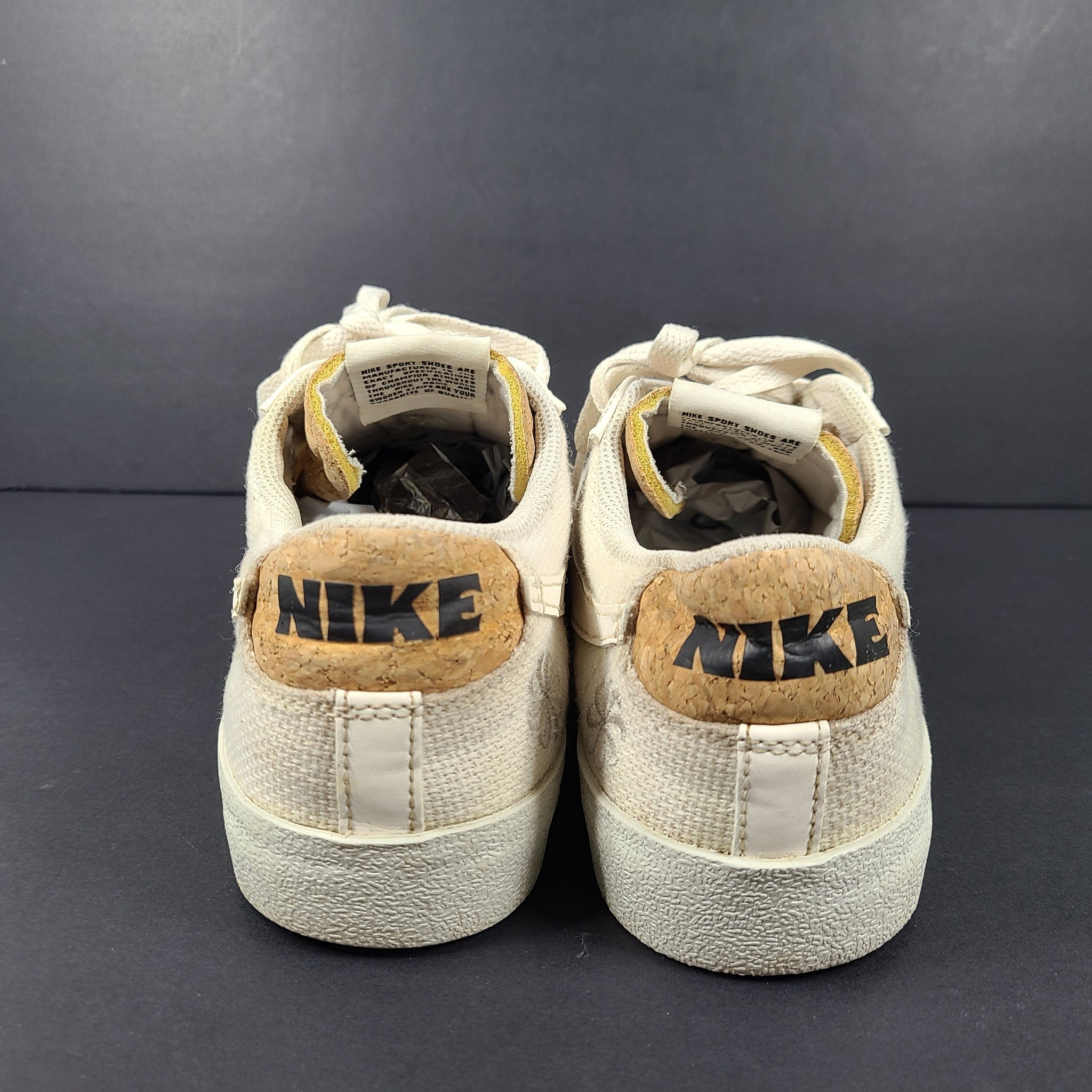 Nike Men's Blazer Low '77 PRM Shoe Sneakers DV7231-001 White Cork Sz 9.5