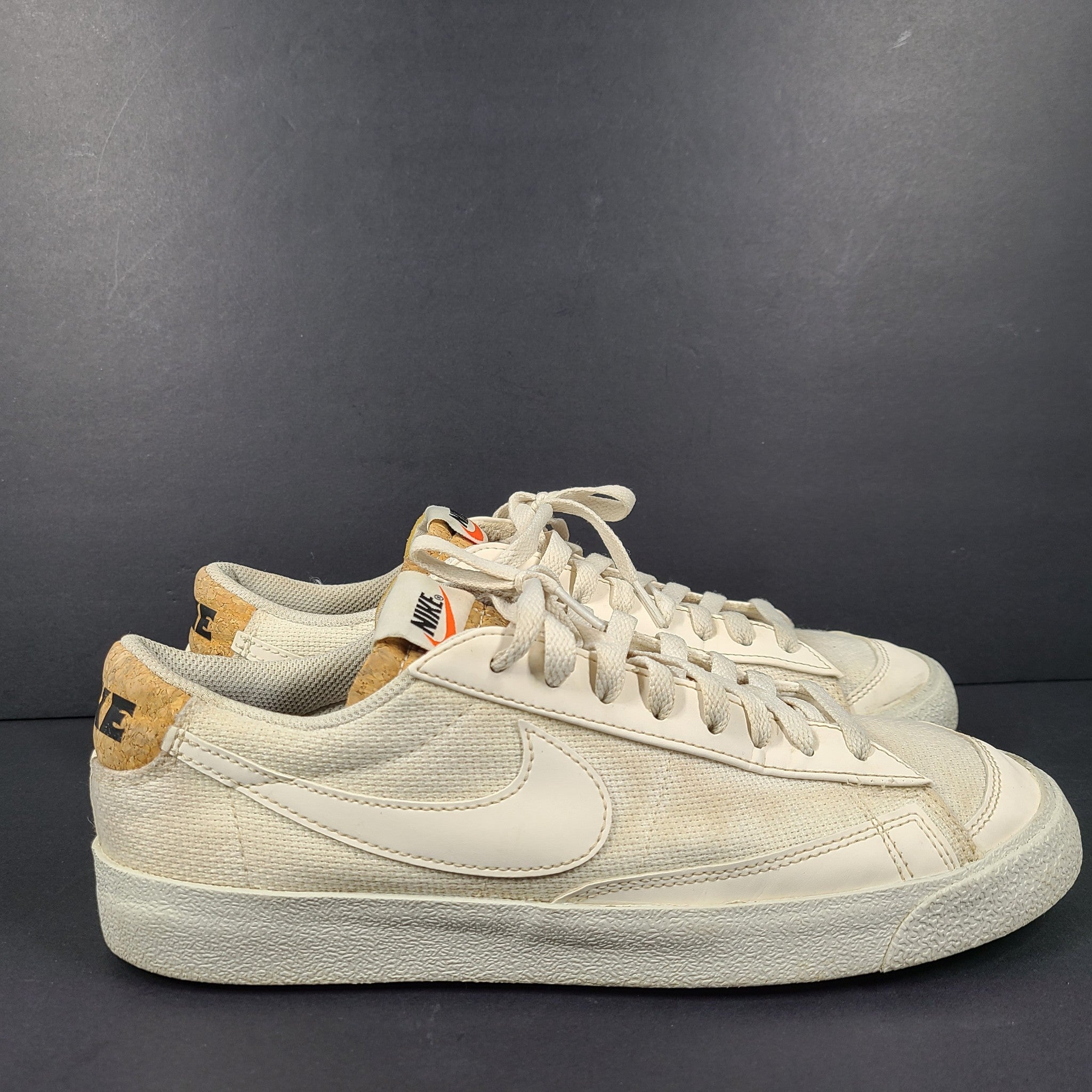Nike Men's Blazer Low '77 PRM Shoe Sneakers DV7231-001 White Cork Sz 9.5