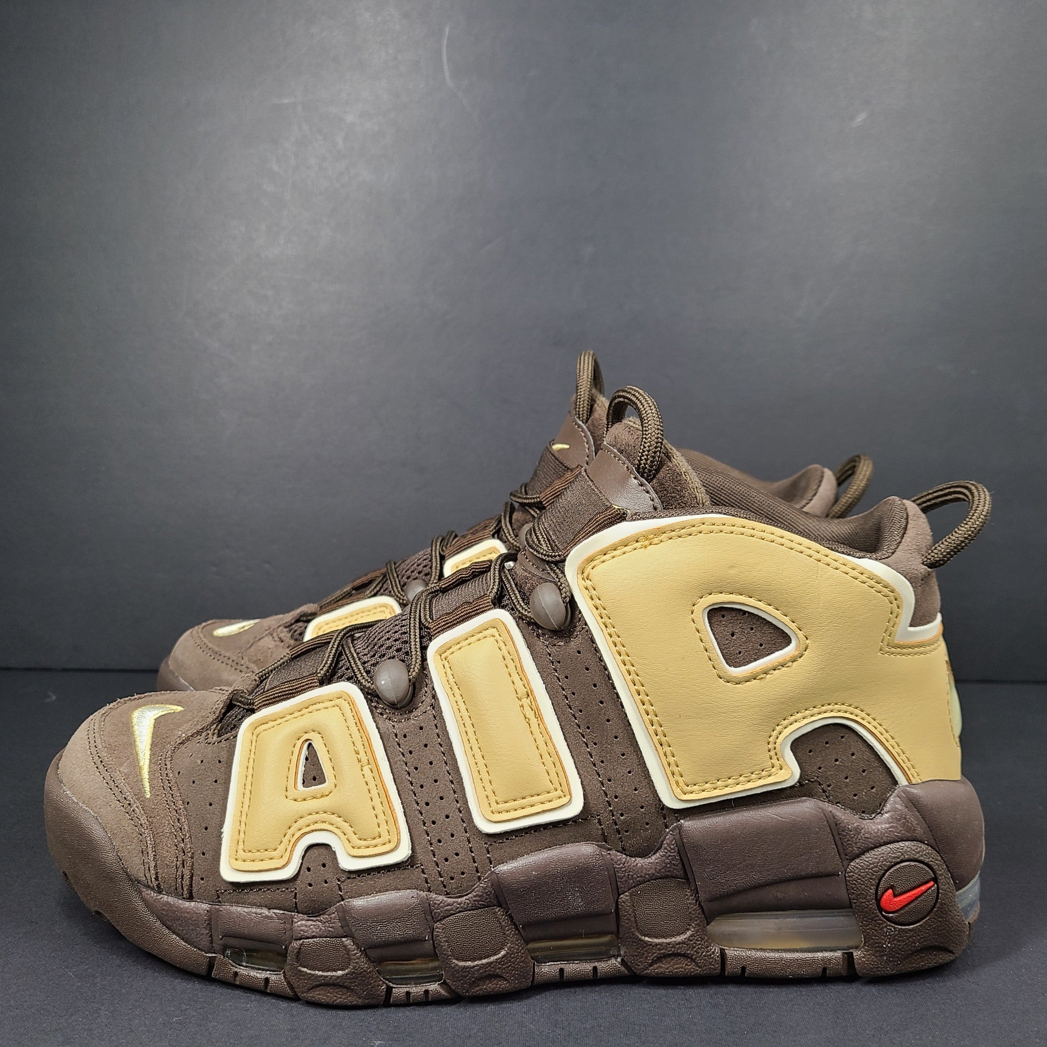 Nike Men's Air More Uptempo Sneakers Shoes FB8883-200 Baroque Brown Sesame 8.5
