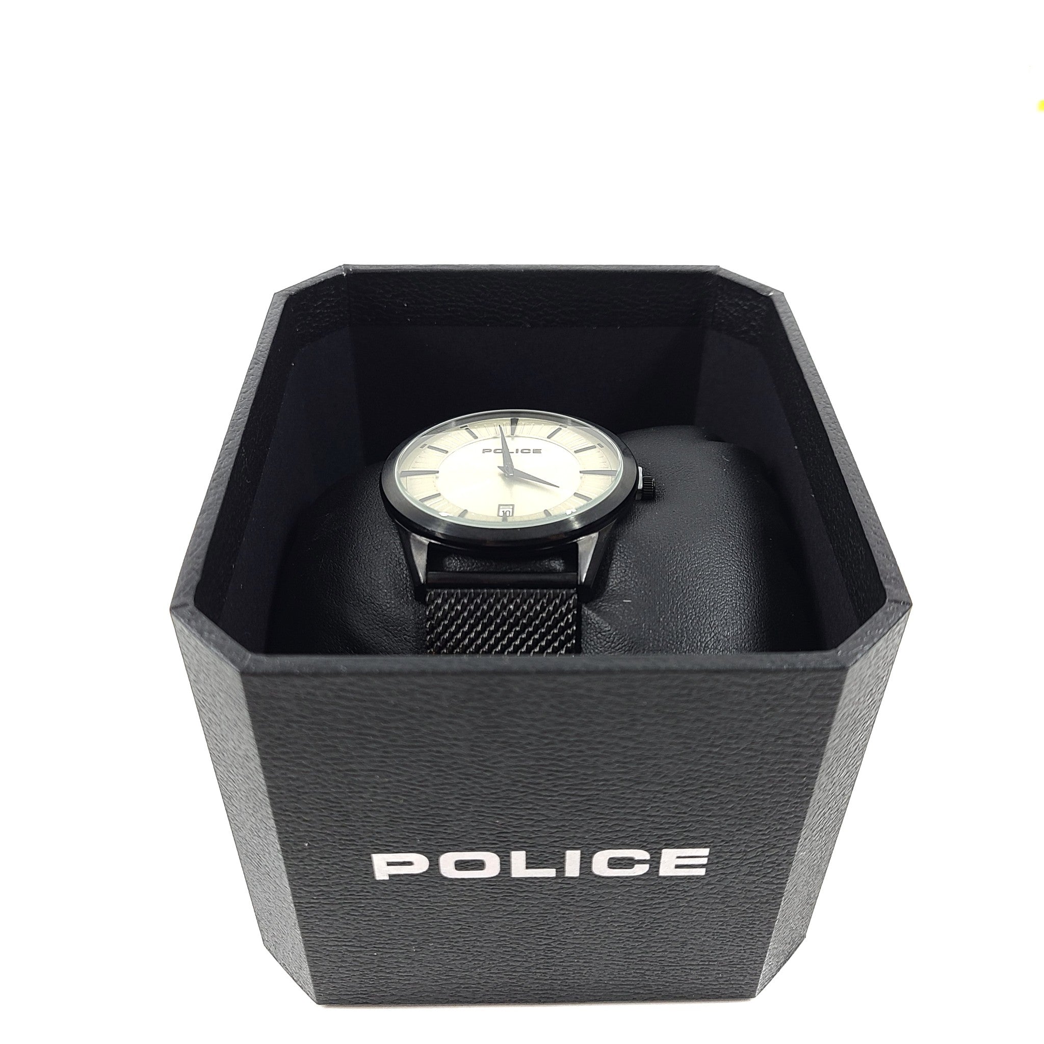 Police Men's Analogue Classic Quartz Watch Stainless Steel Strap 45 mm Black